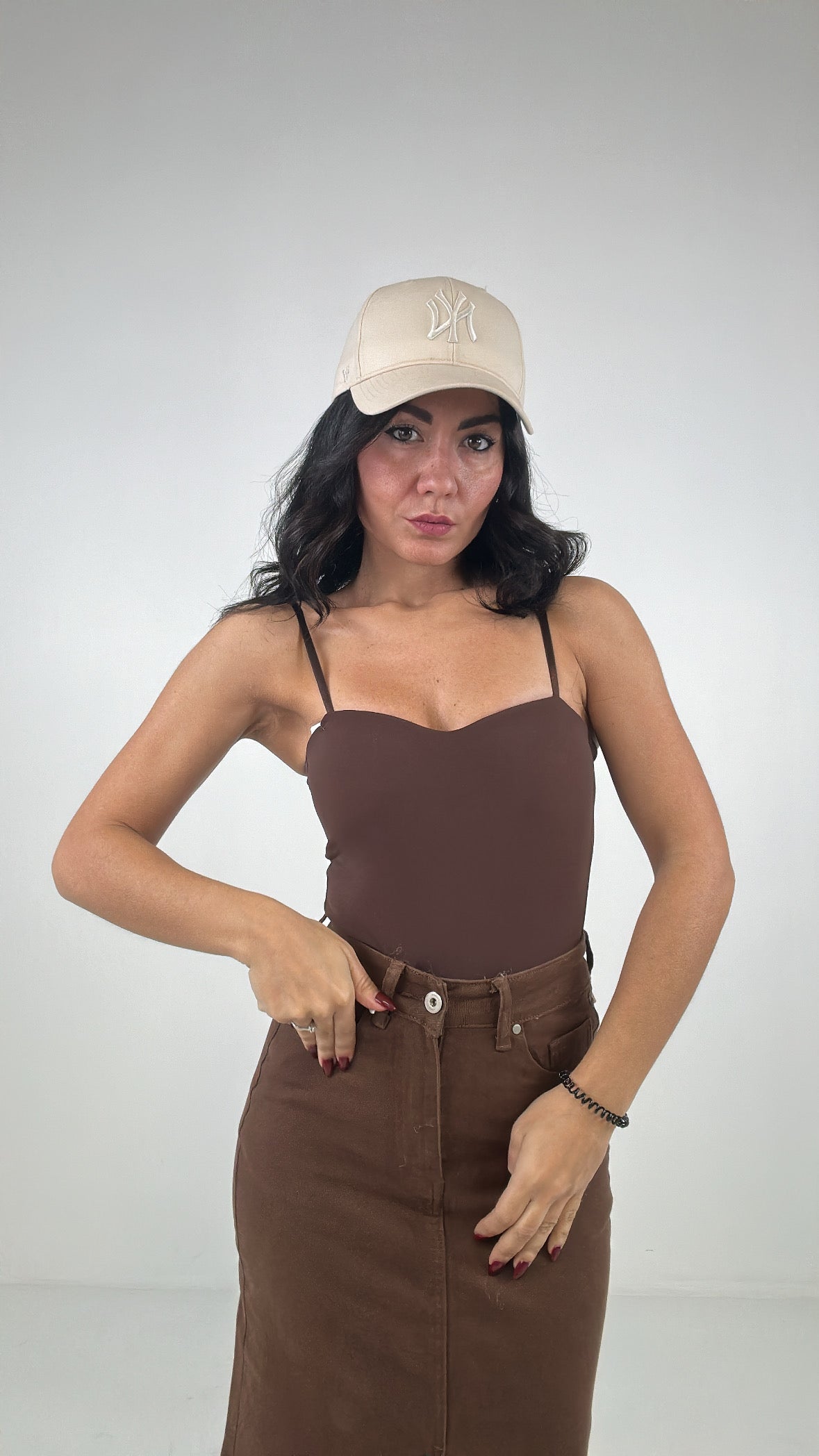 Body CON COPPA - MARRONE