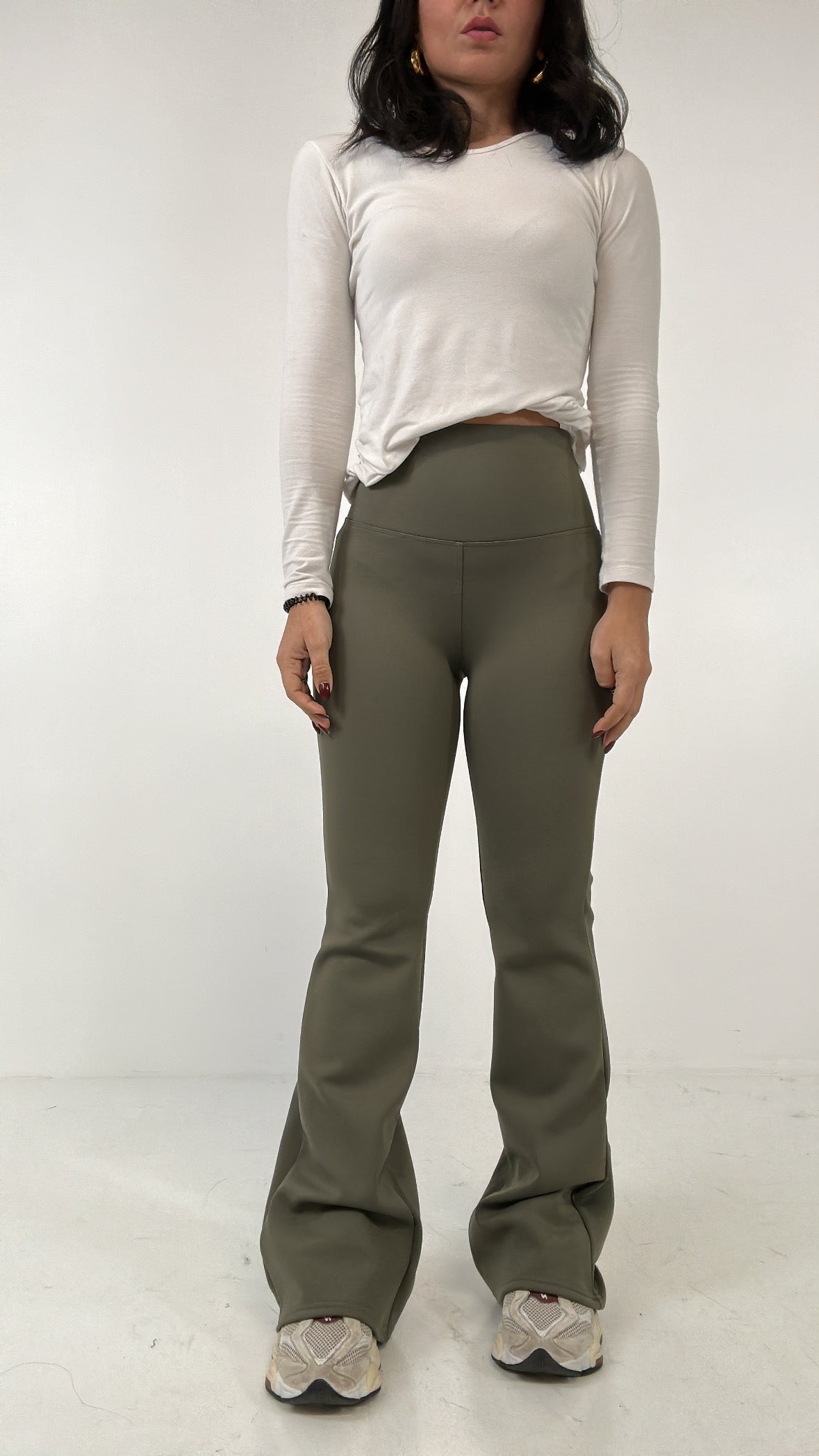 Leggins ZAMPA FELPATO - VERDE MILITARE