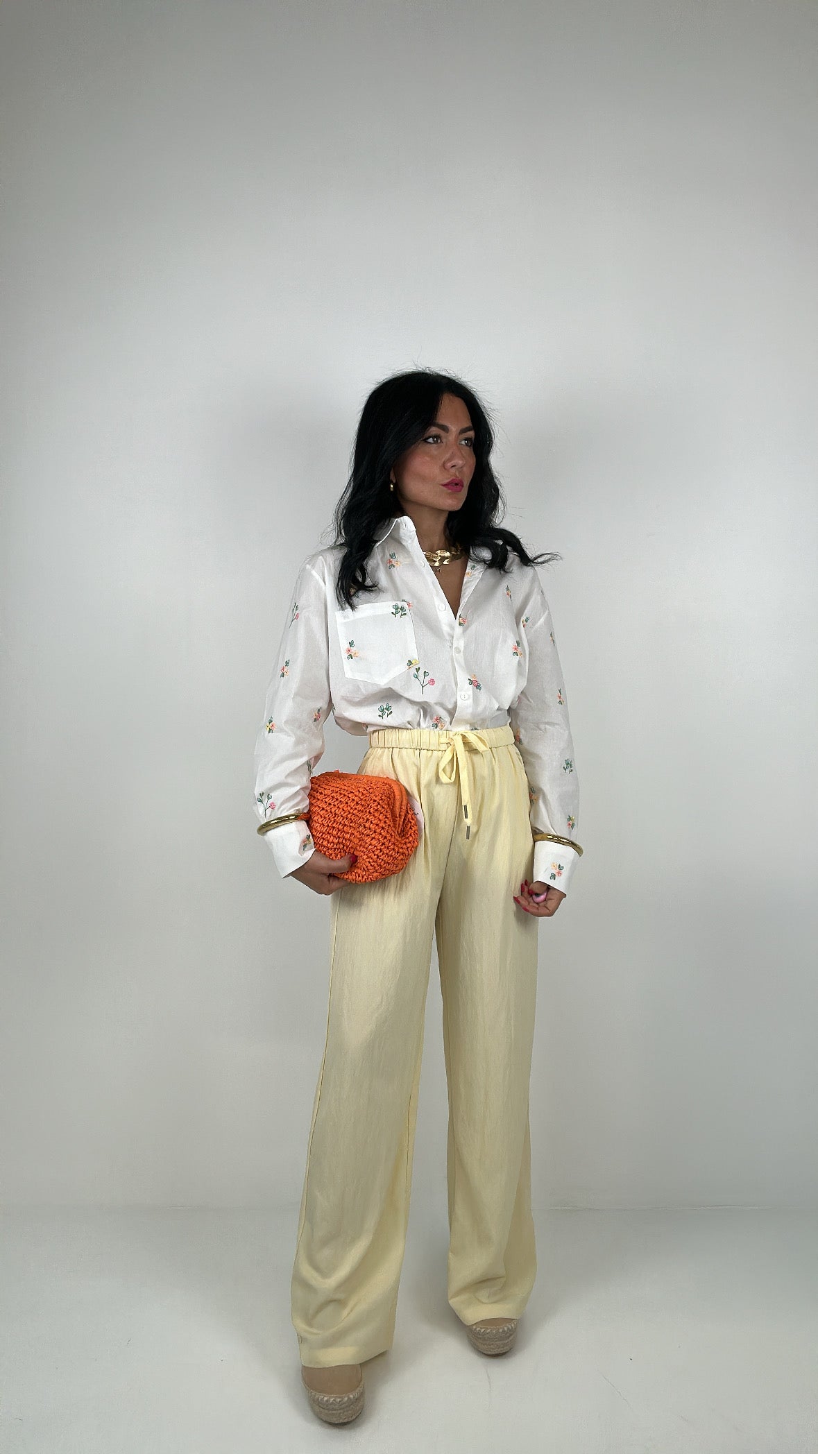 Pantalone LACCETTO SUMMER - GIALLO
