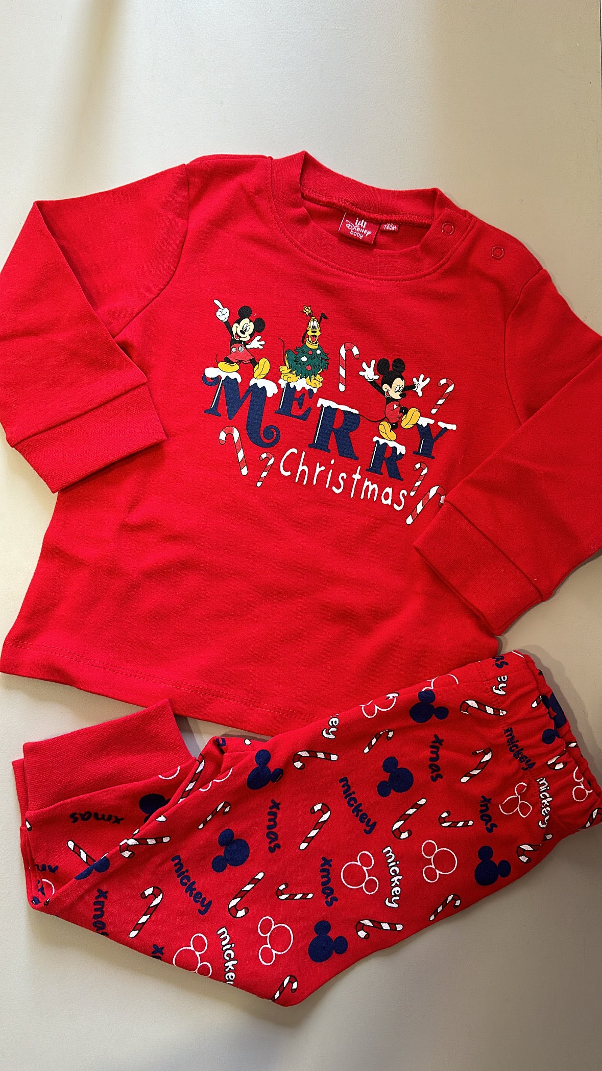 Pigiamino NATALIZIO 12-36M - ROSSO