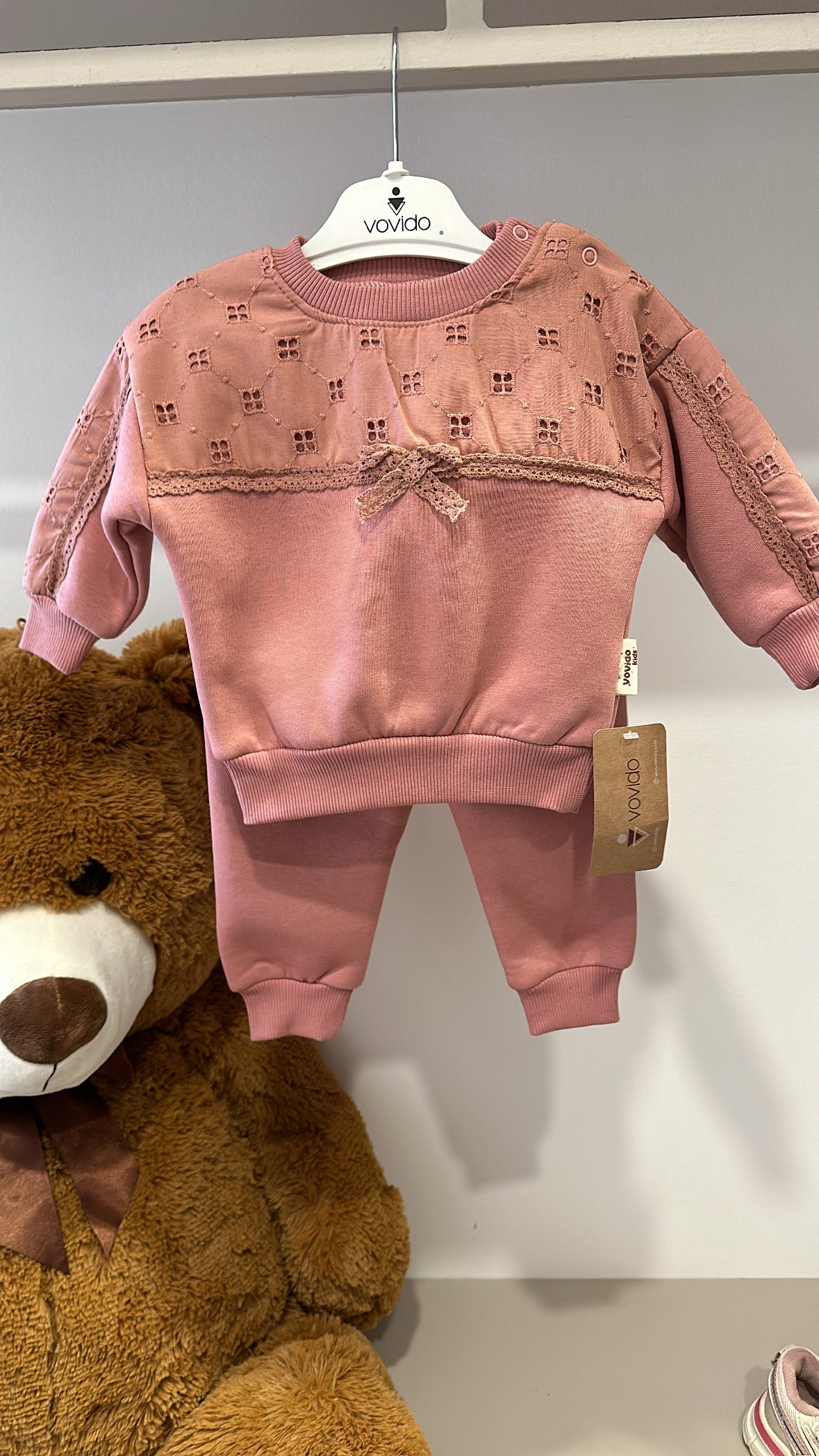 Tuta FIOCCO 9-24M - ROSA
