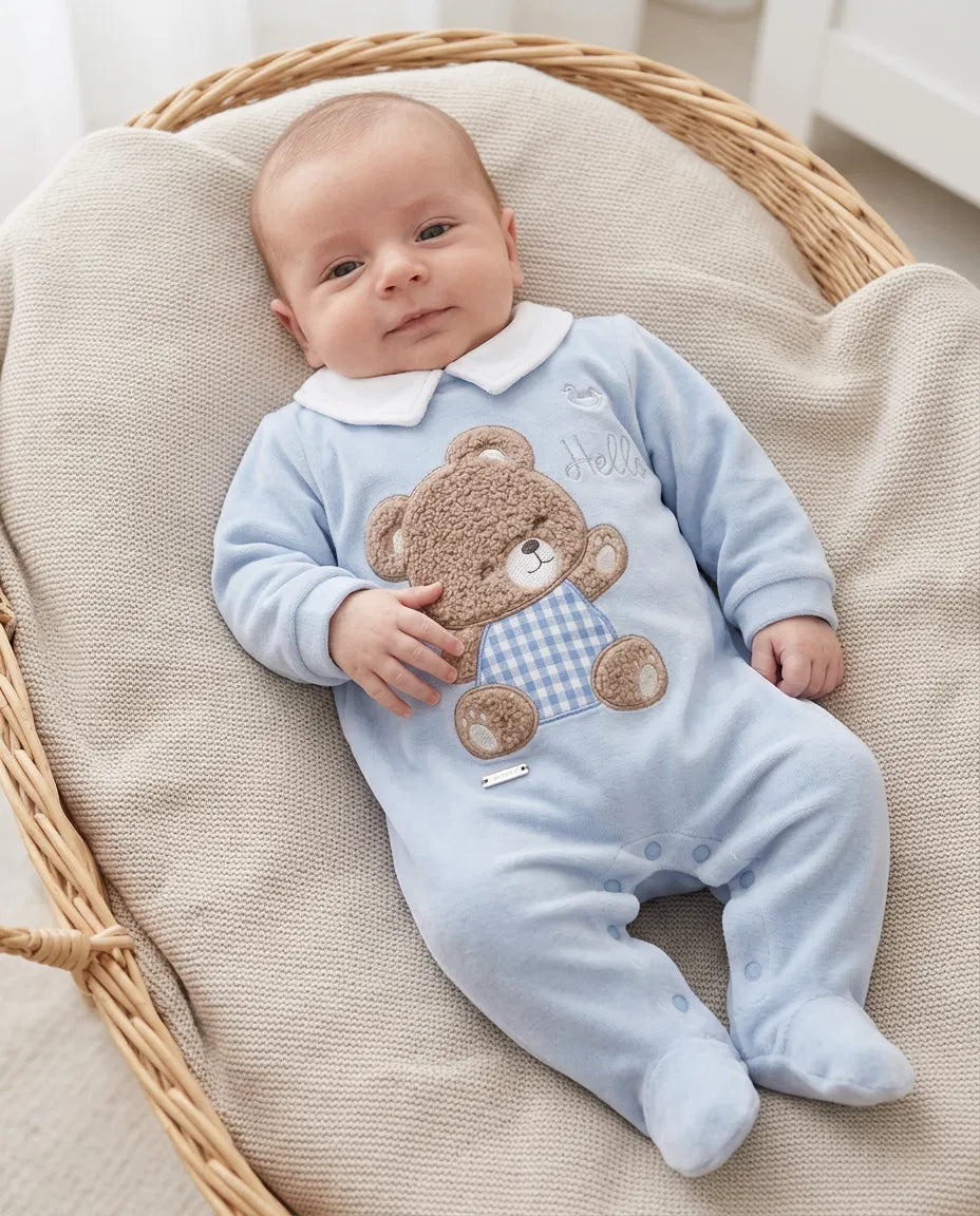 Tutina HELLO TEDDY - AZZURRO