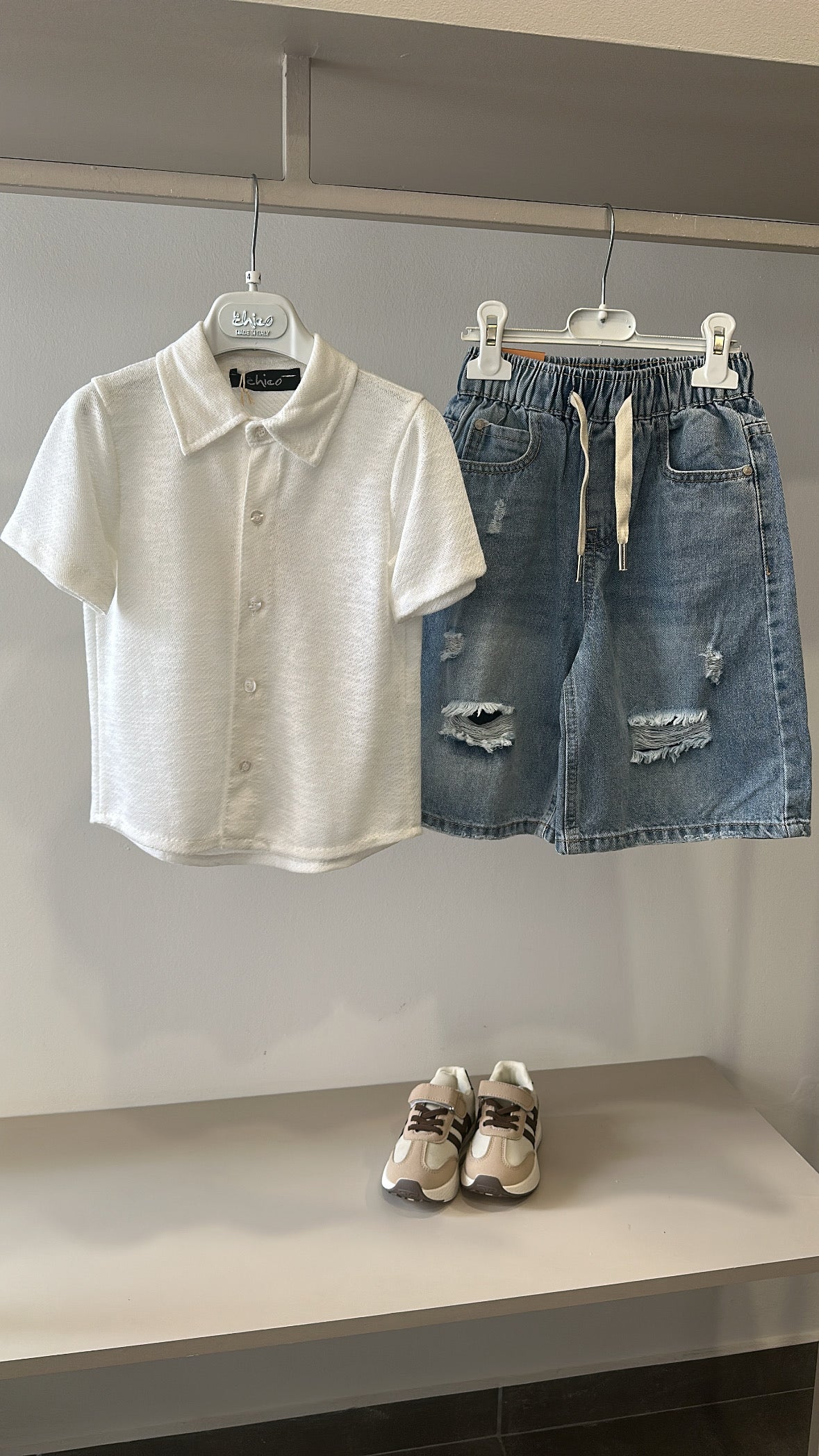 Bermuda STRAPPO 4-12A - JEANS