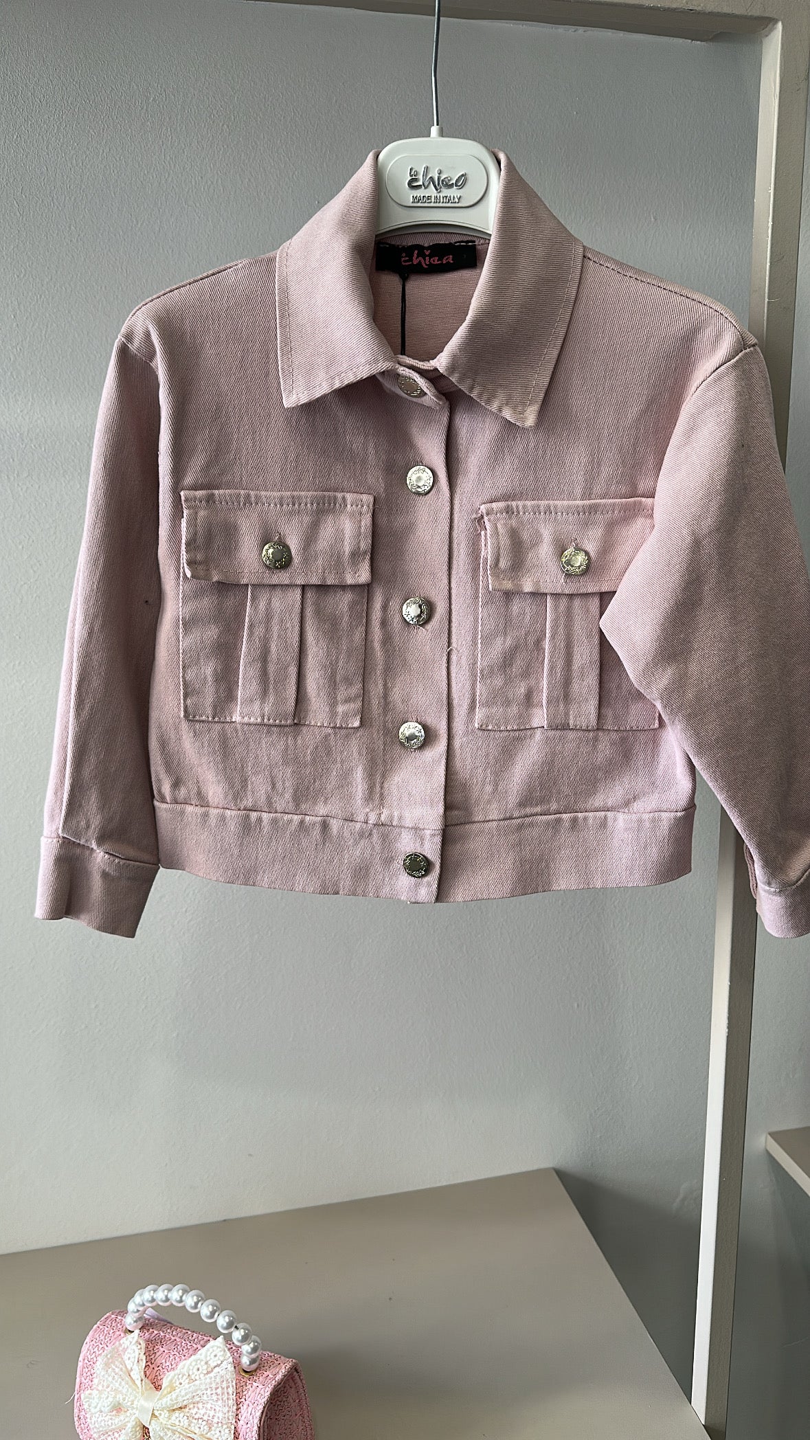 Giubbino JEANS TASCHE 4-14A - ROSA