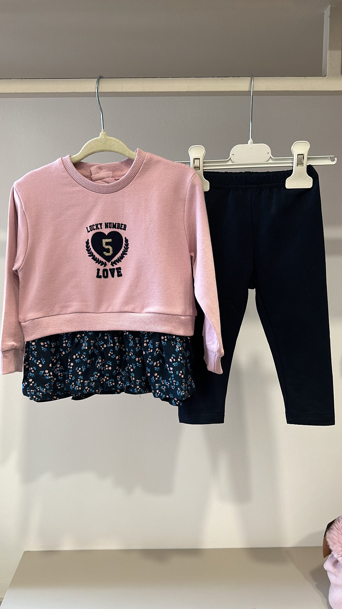 Felpa CUORE 12-36M - ROSA