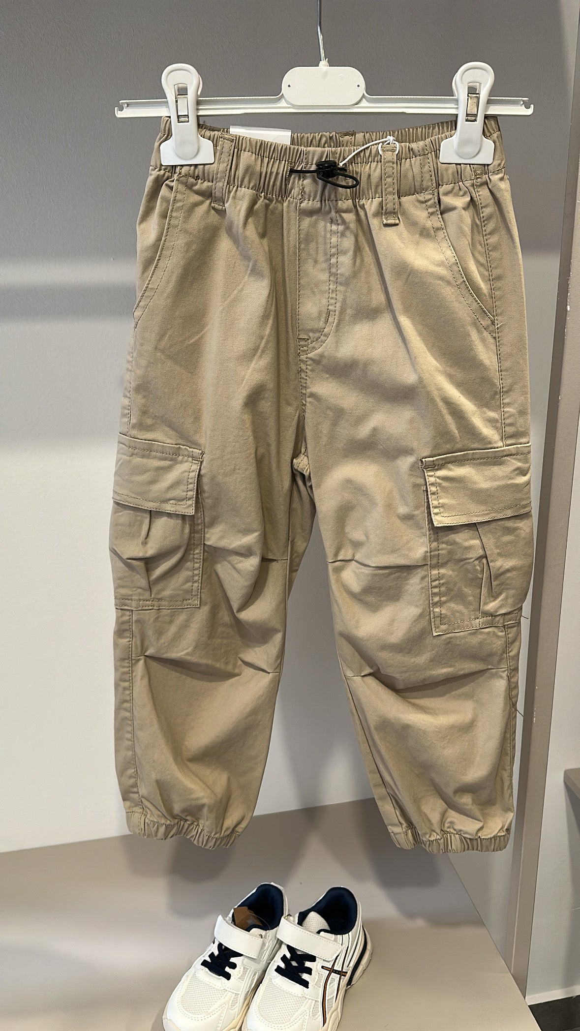 Pantalone CARGO CON POLSINO 4-12A - BEIGE