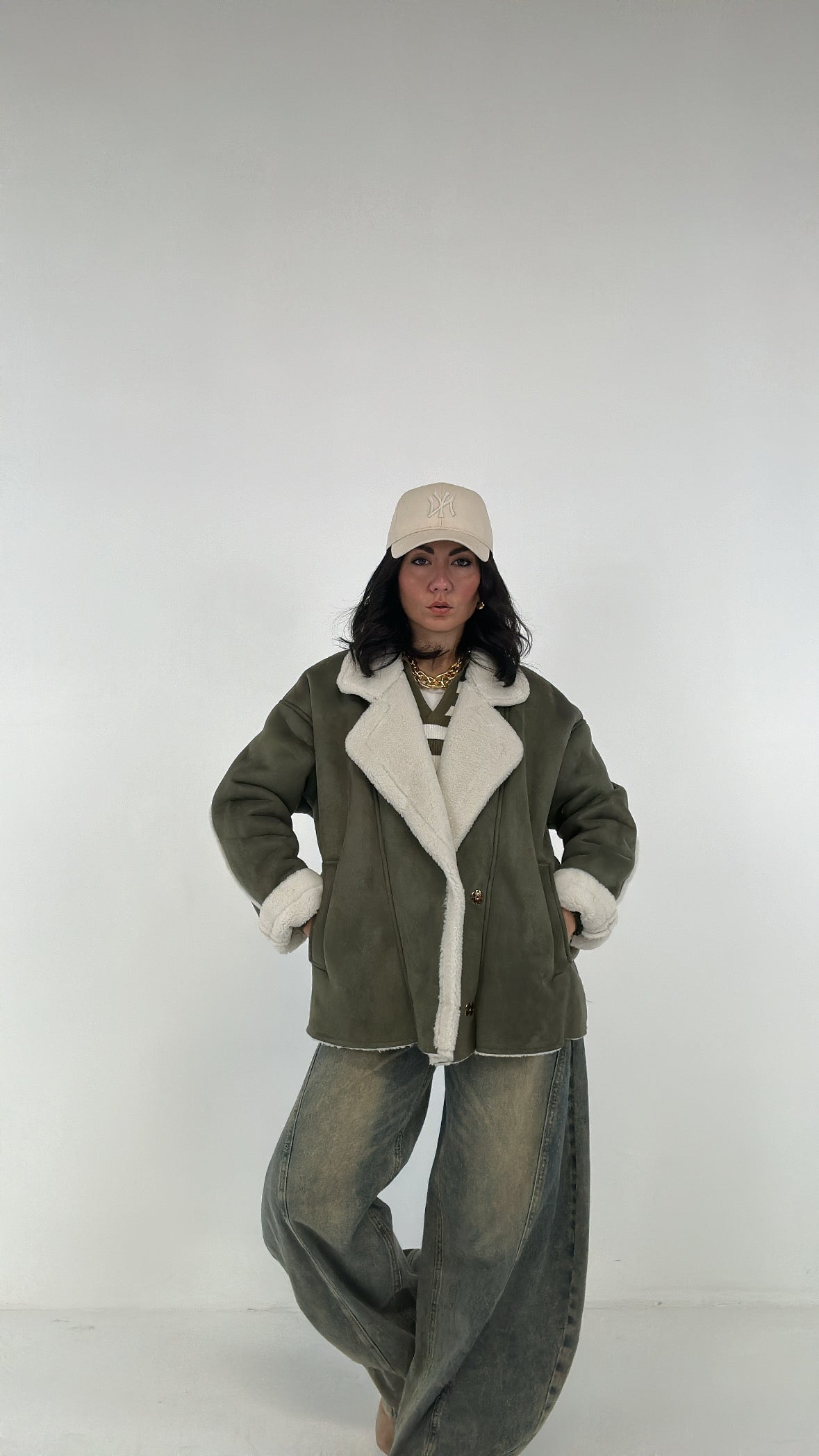 Ecomontone VELVET - VERDE MILITARE