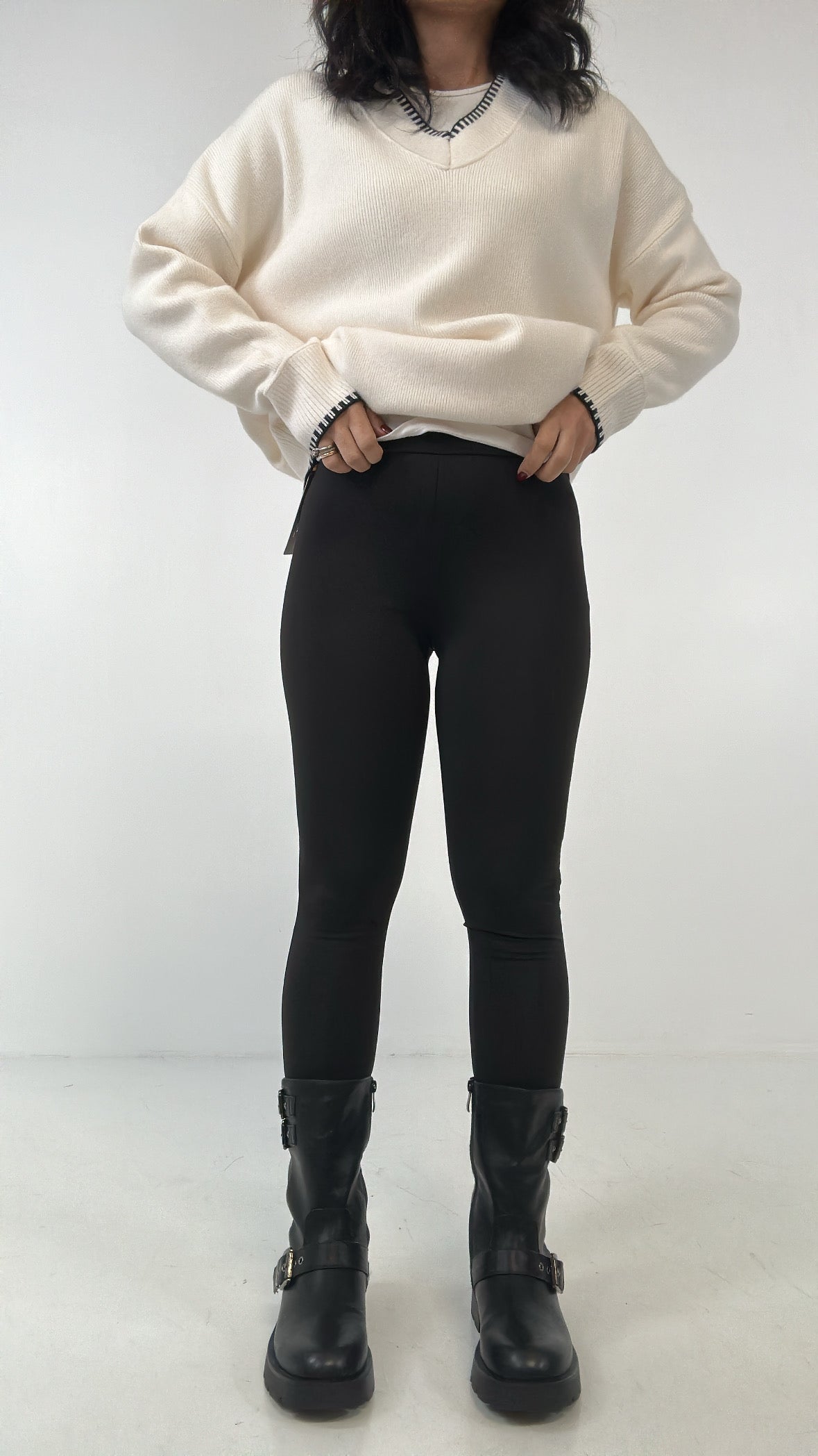 Leggins CON GHETTA LOW - NERO