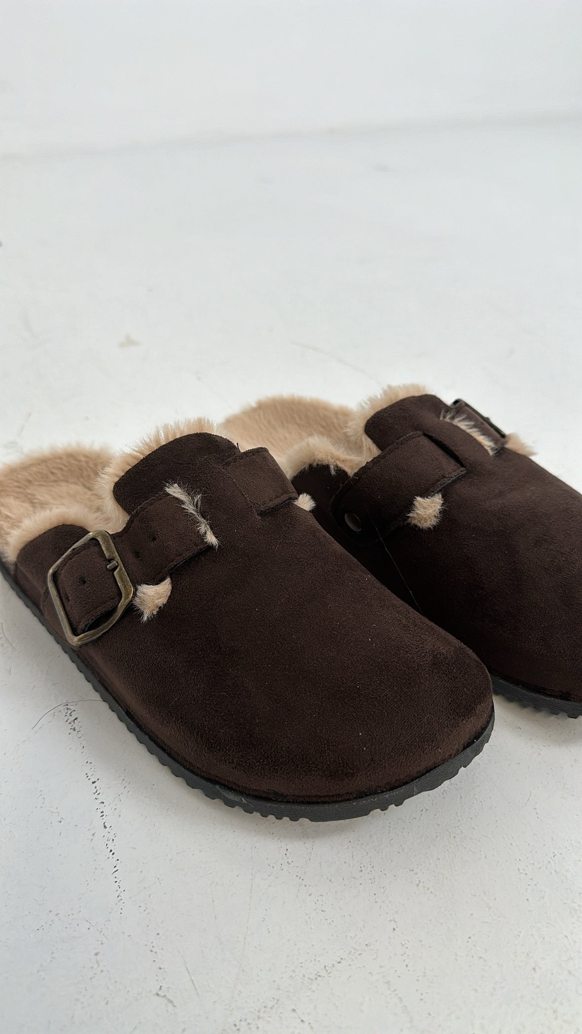 Sabot CON PELLICCIA - MARRONE