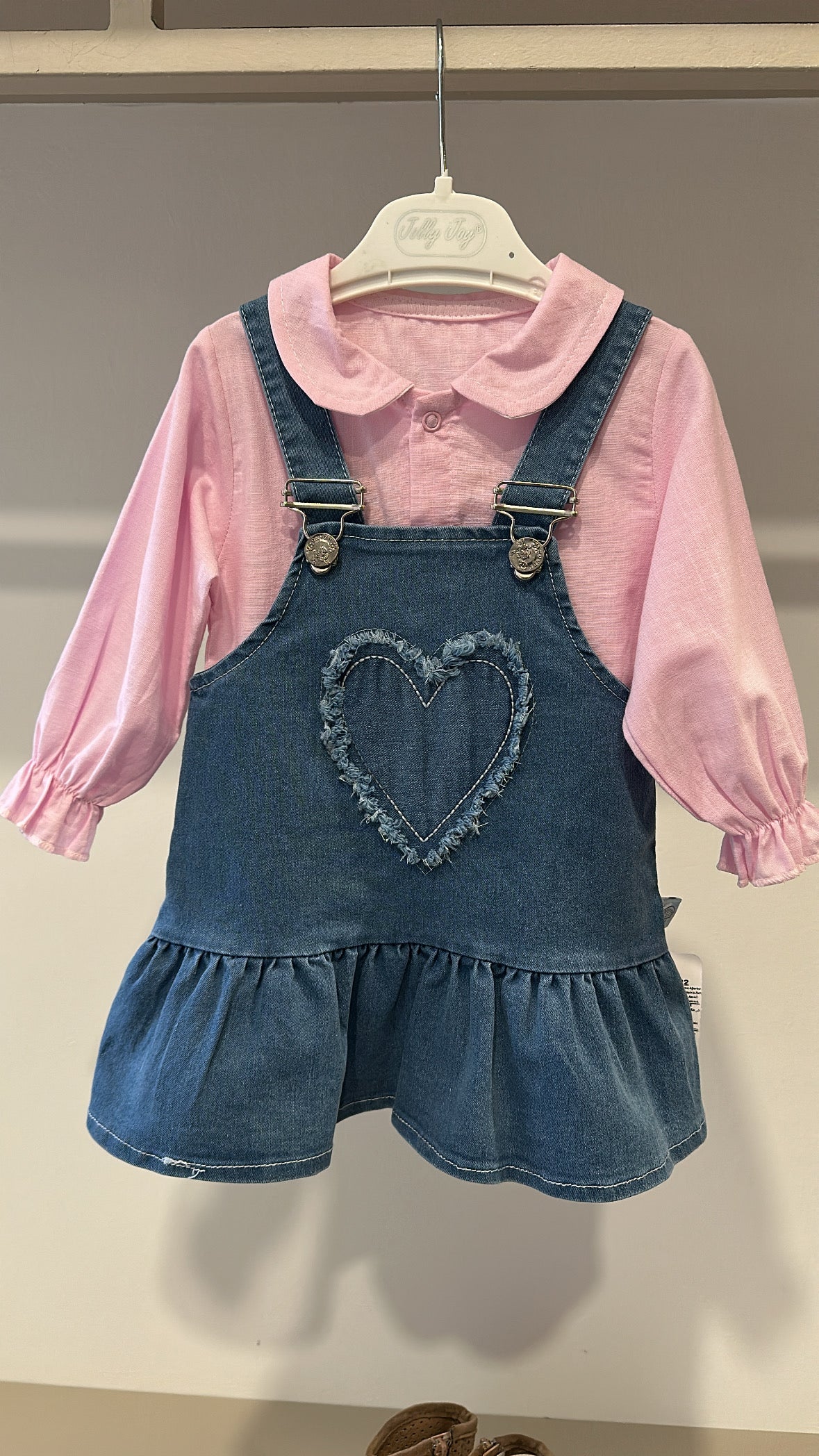 Salopetta CUORE 9-24M - JEANS