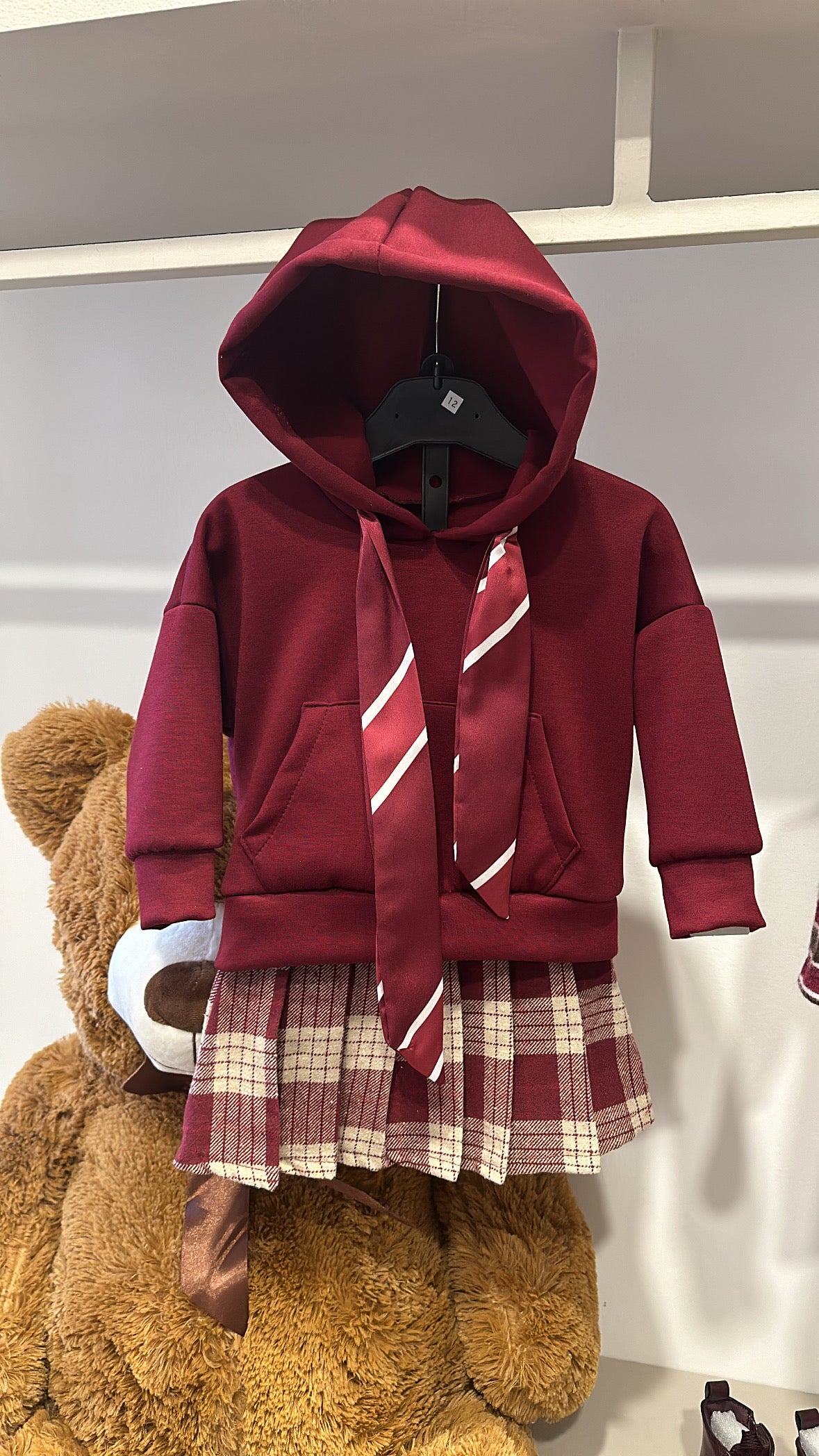 Gonna QUADRETTI 12-36M - BORDEAUX