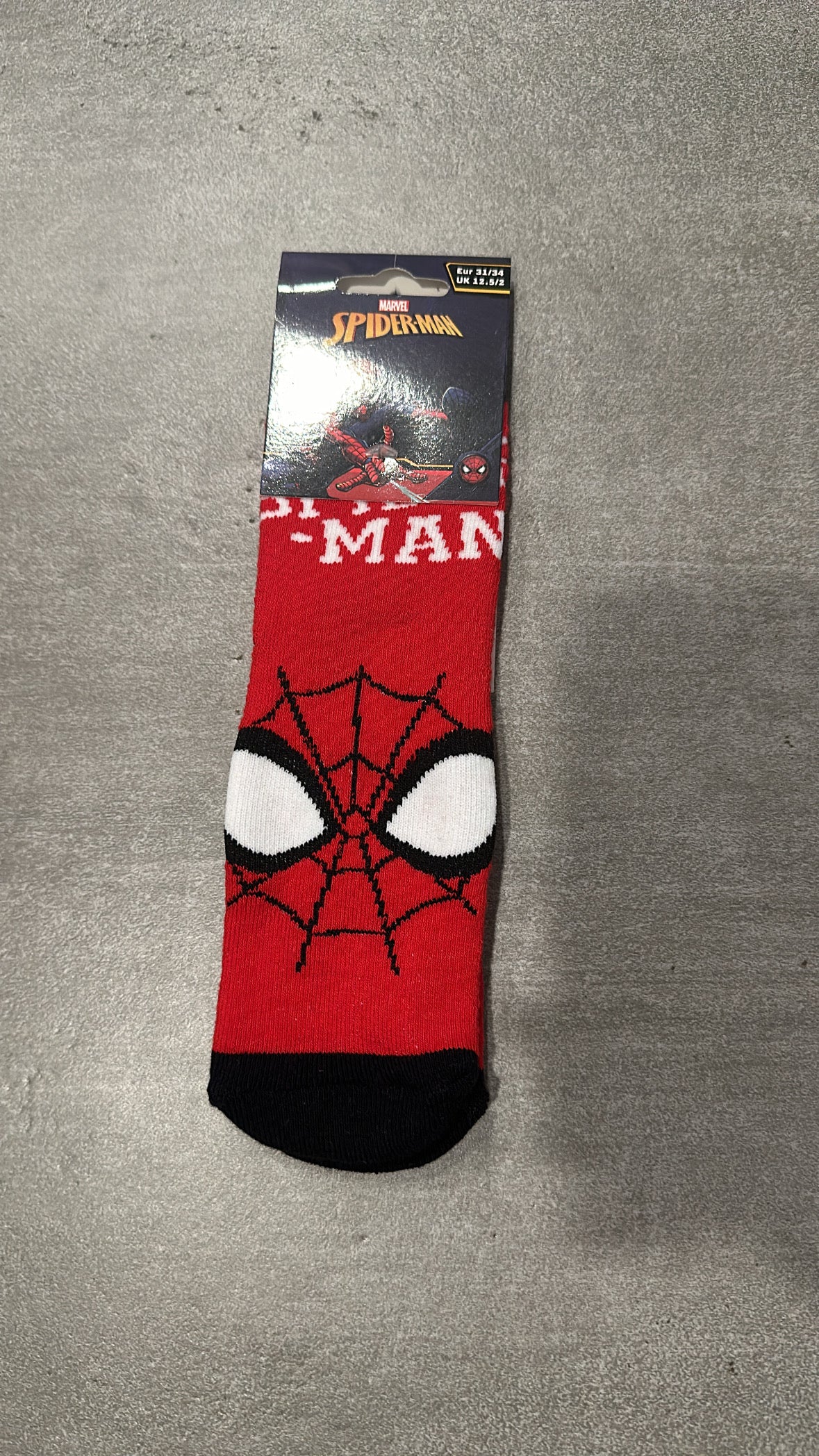 Calzino ANTISCIVOLO SPIDER-MAN - ROSSO