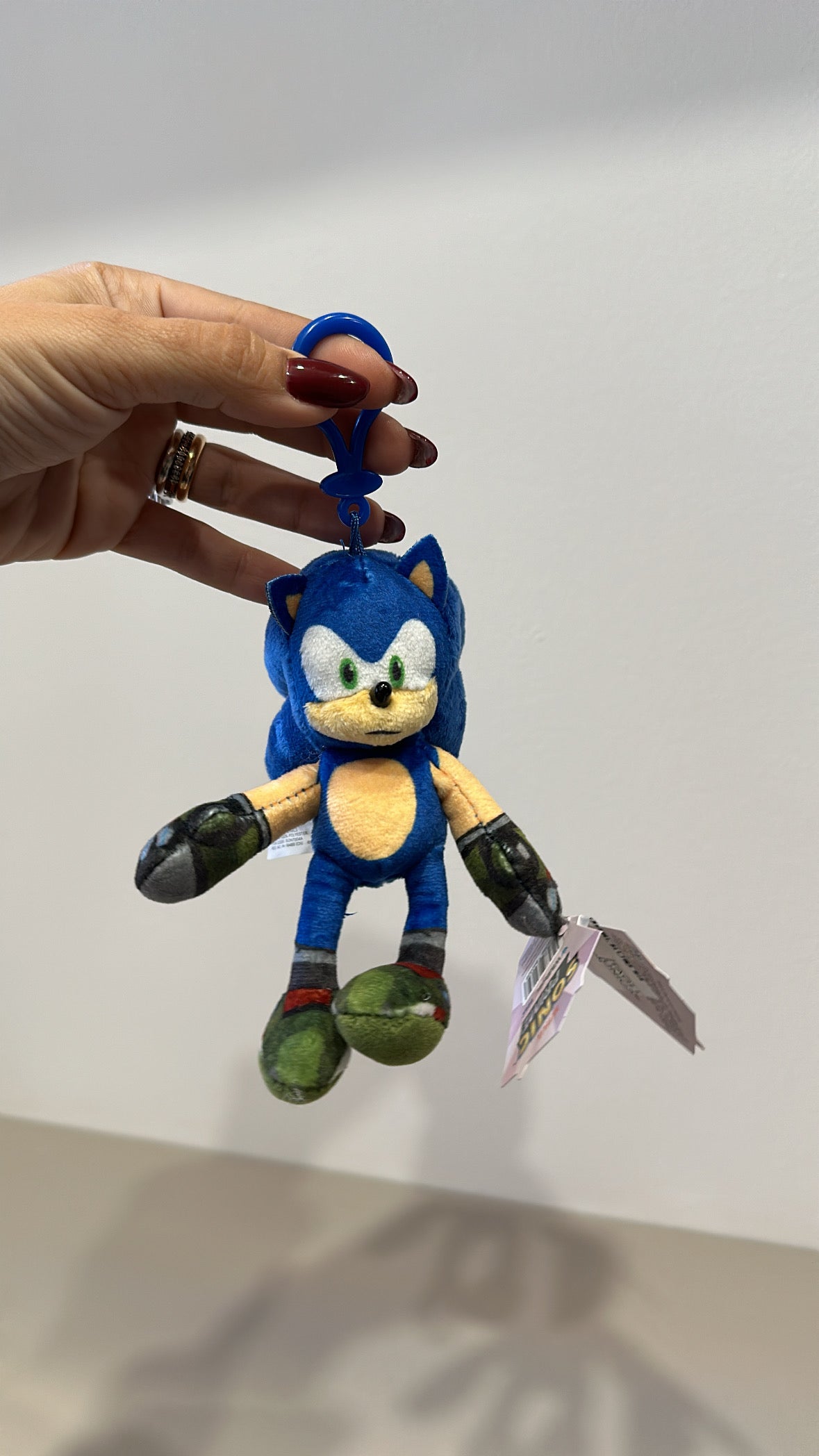 Peluche PORTACHIAVE SONIC - BLU