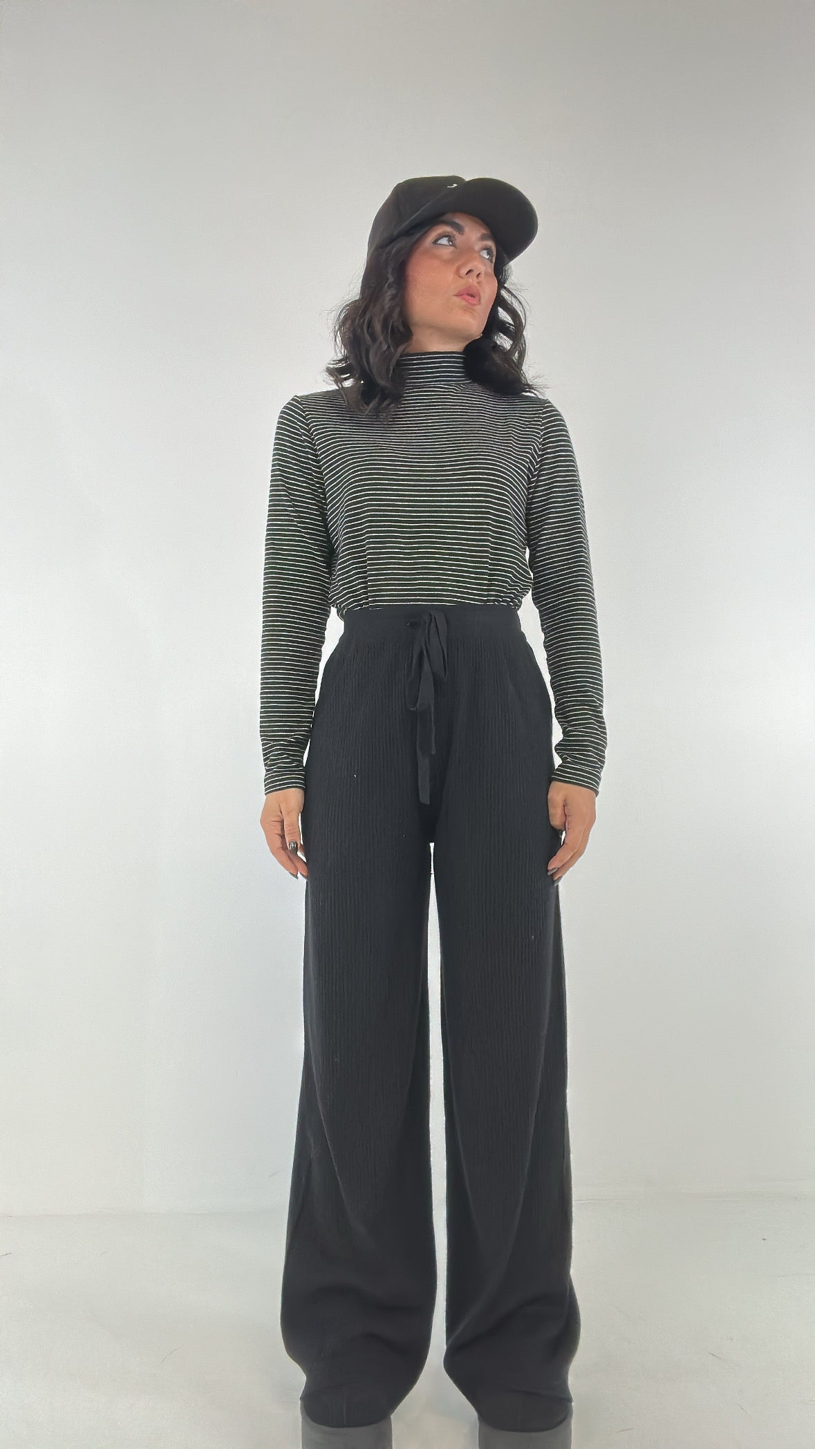 Pantalone IN MAGLIA COSTINE - NERO