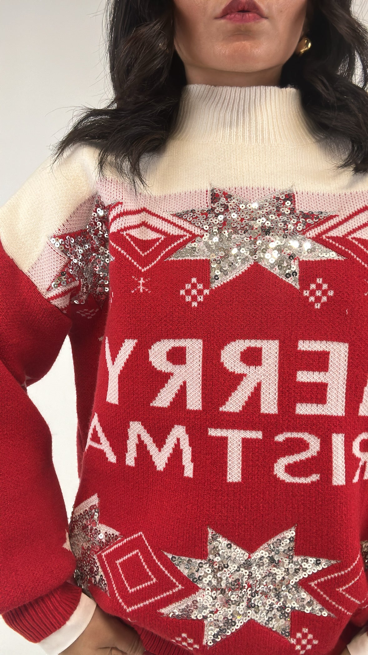 Pull STELLA MERRY - ROSSO