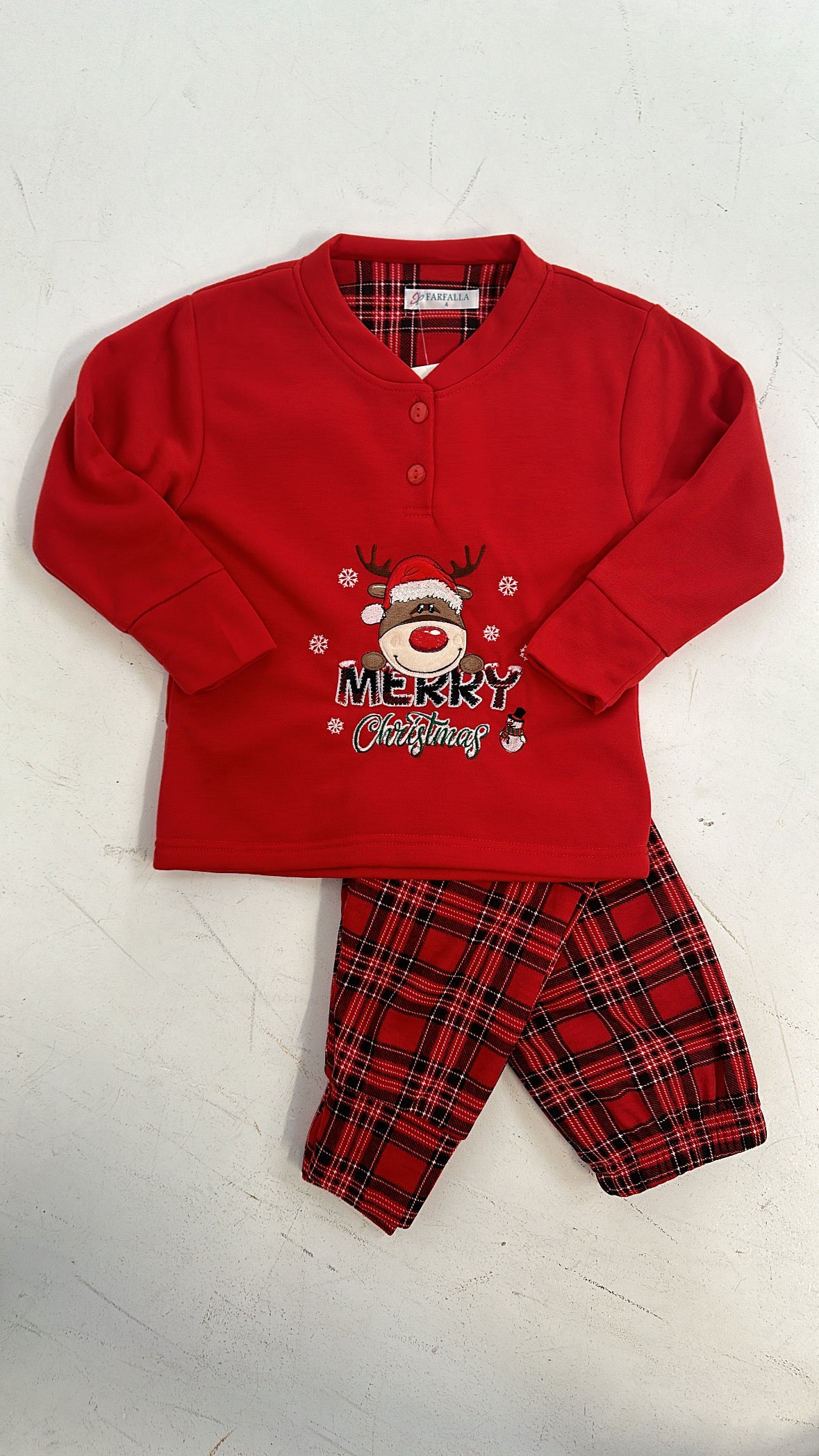 Pigiama BIMBA RENNA - ROSSO