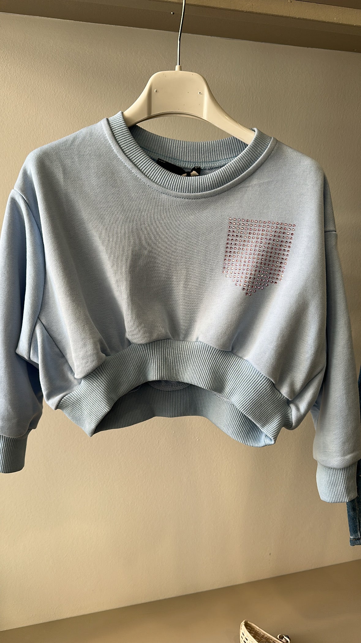 Felpa TASCHINO BRILLO 4-14 - CELESTE