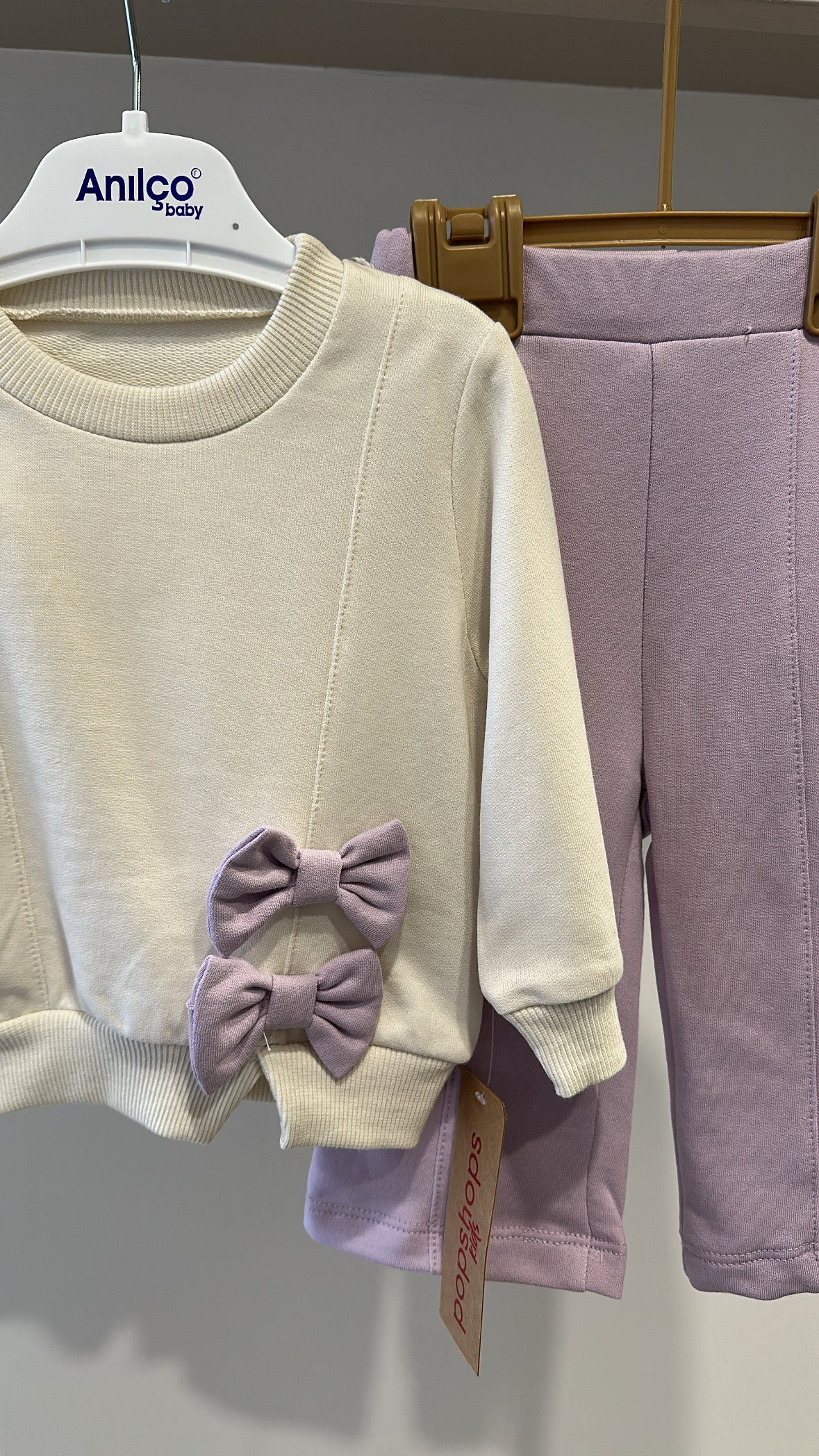 Coordinato DOPPIO FIOCCO 6-18M - LILLA