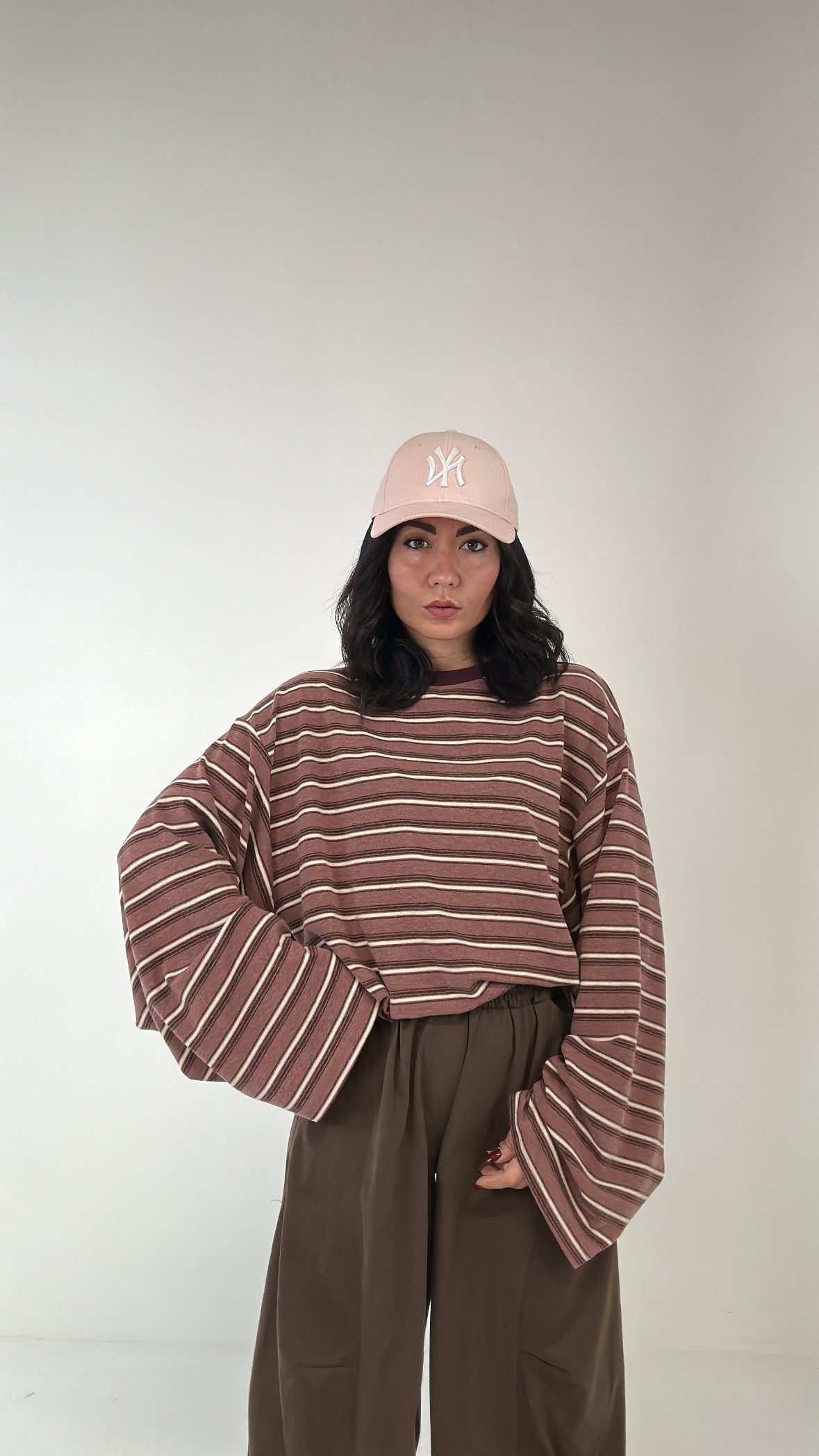 Maglia MILLE RIGHE - ROSA