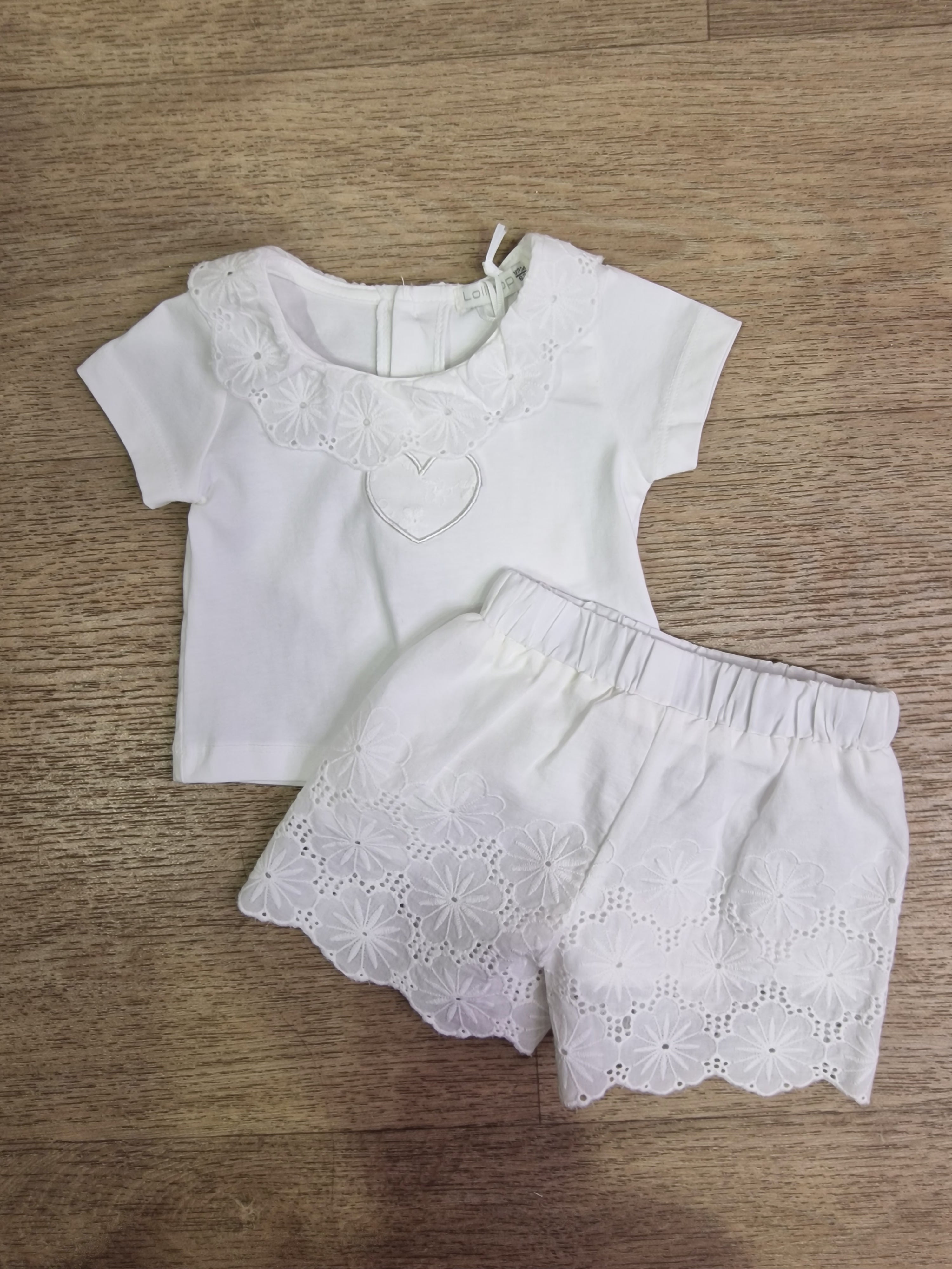 Completino CUORE 0-12M - BIANCO