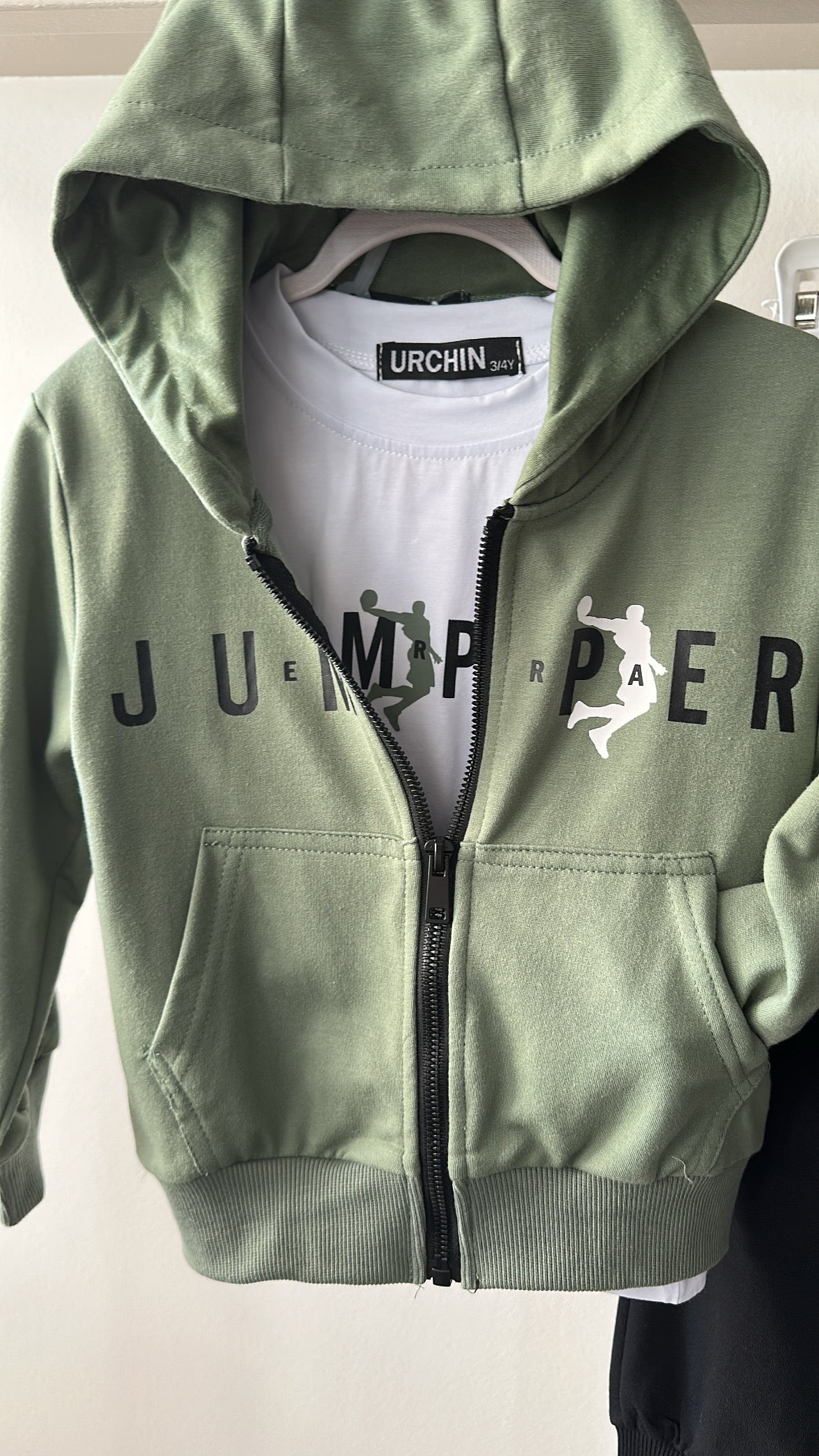 Tuta 3PZ JUMPER 3-8A - VERDE MILITARE