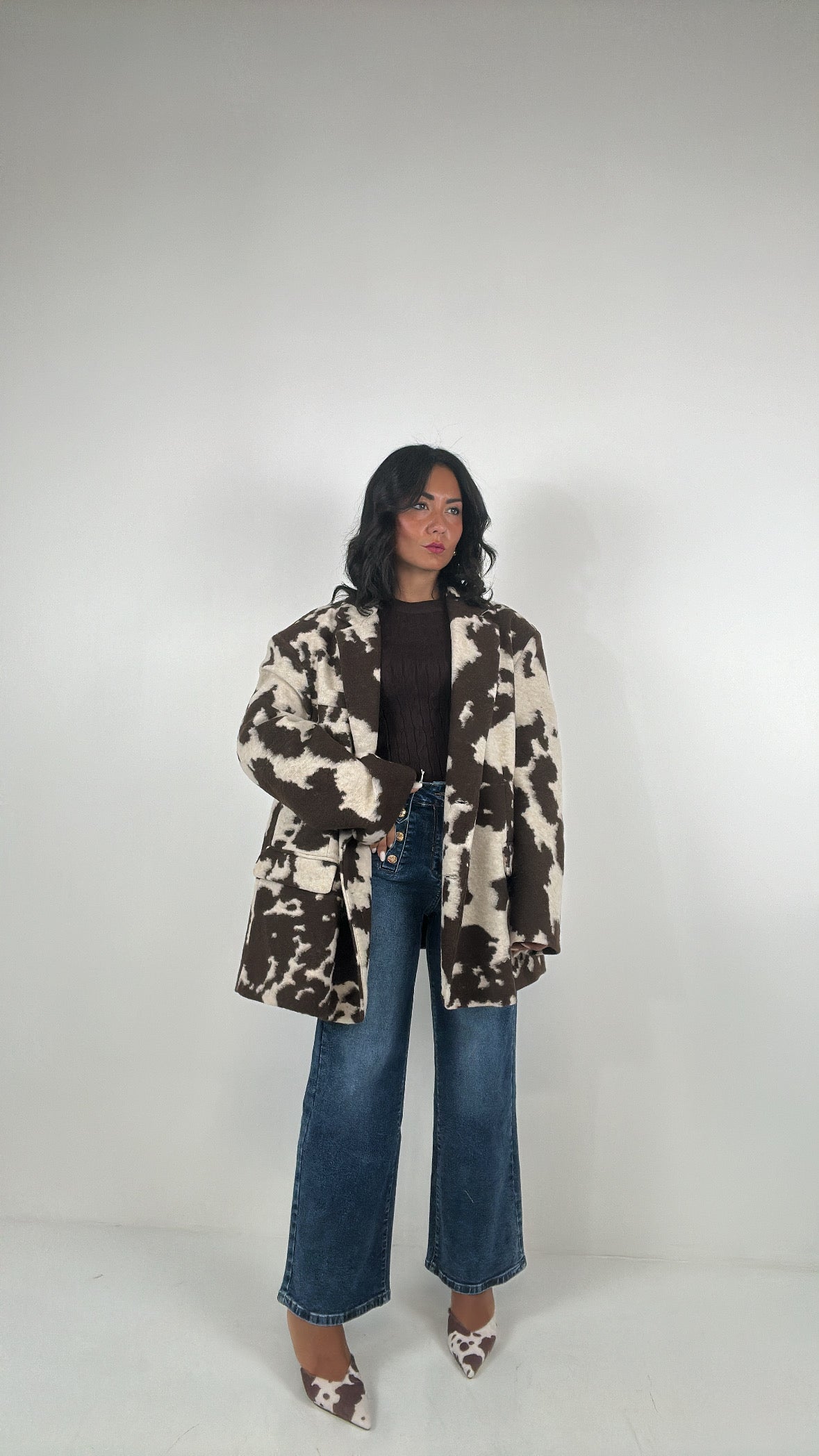Blazer LUMINA OVER MUCCA - MARRONE
