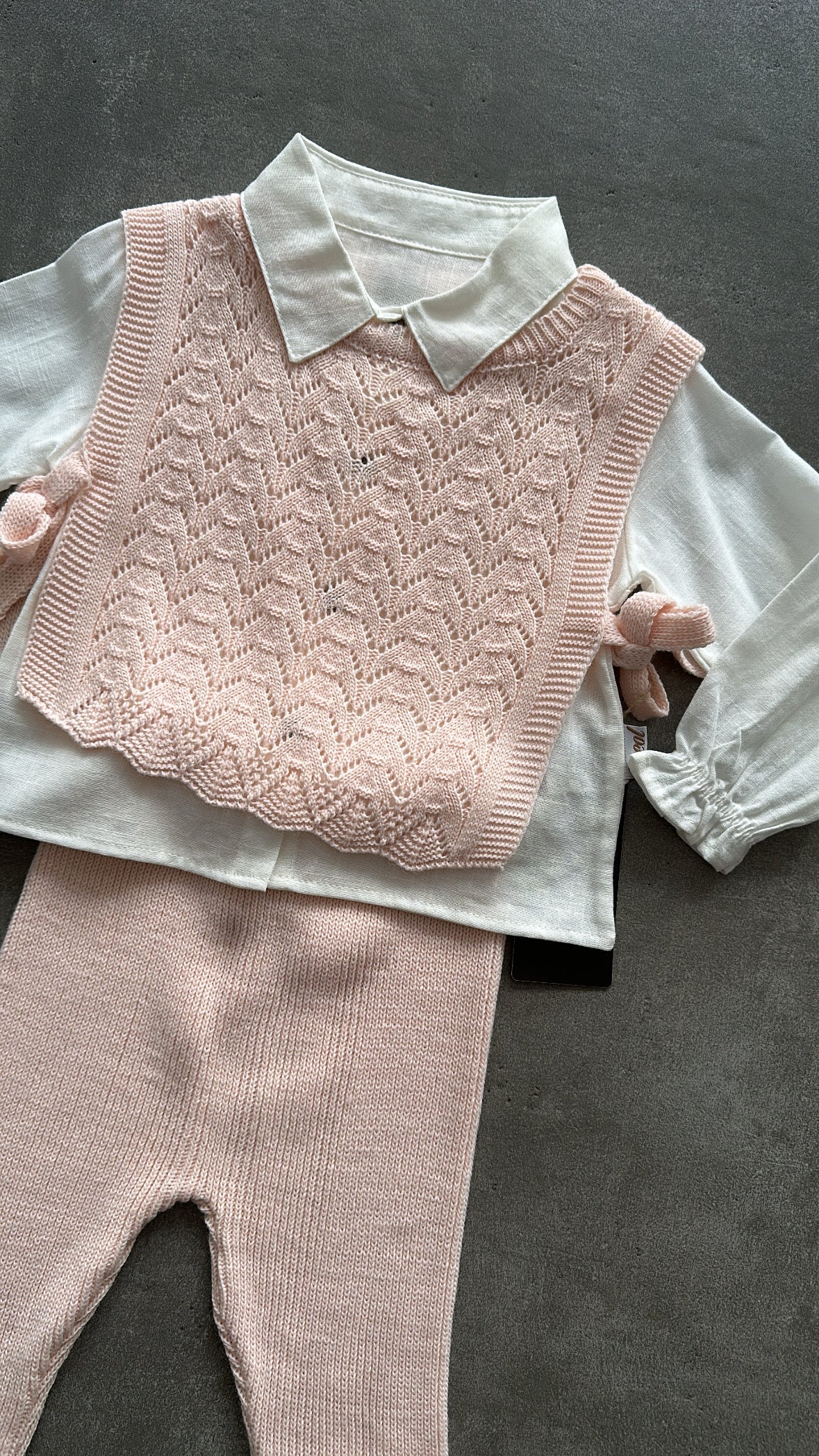 Completo GILET FOICCHI 9-24M - ROSA