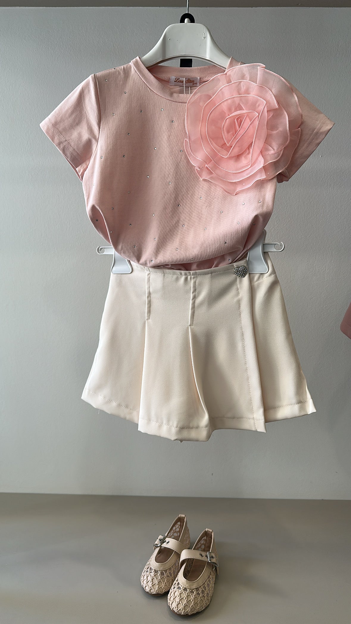 Completo FIOR DI TULLE 4-12A - ROSA