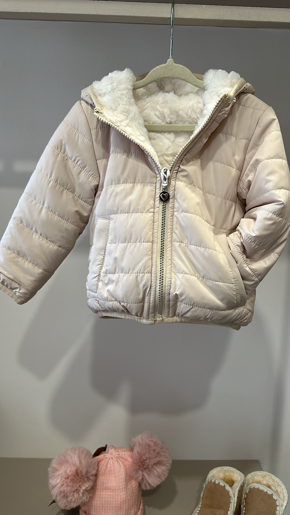 Giubbino REVER PELLICCIA 1-5A - BIANCO