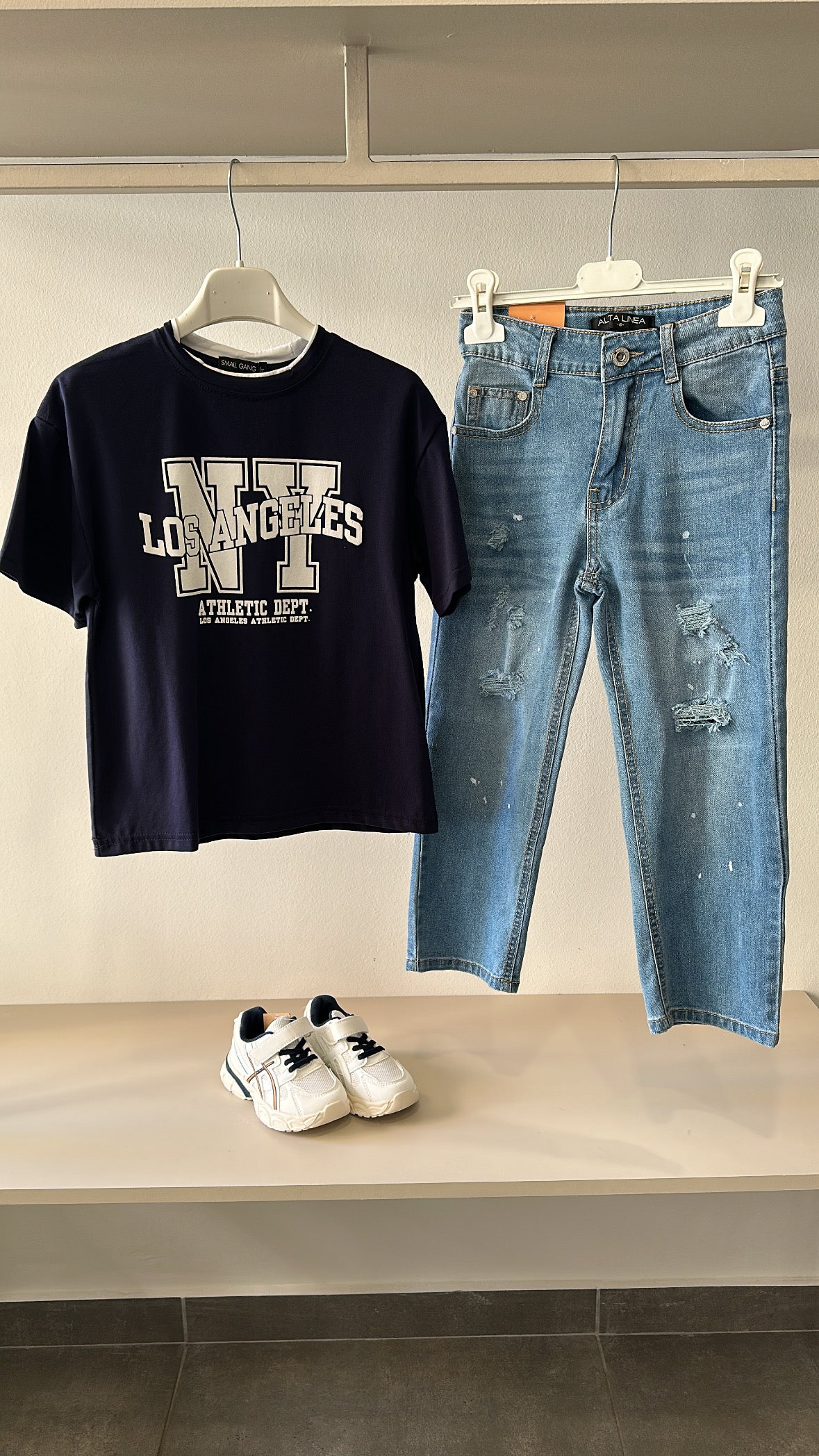 T-shirt LOS ANGELES NY 4-12A - BLU