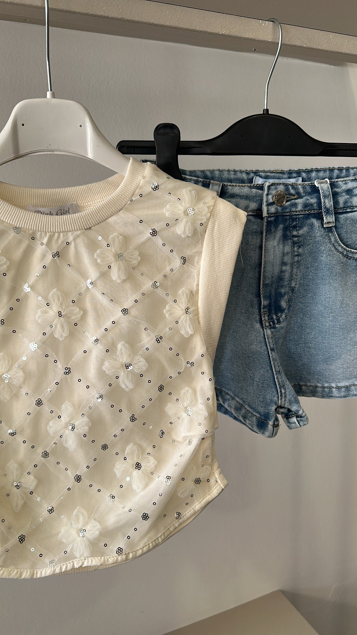 Completo PAILLETTES 4-14A - PANNA