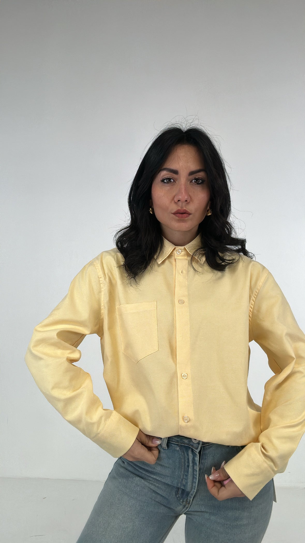 Camicia BASIC TAGLIA - GIALLO