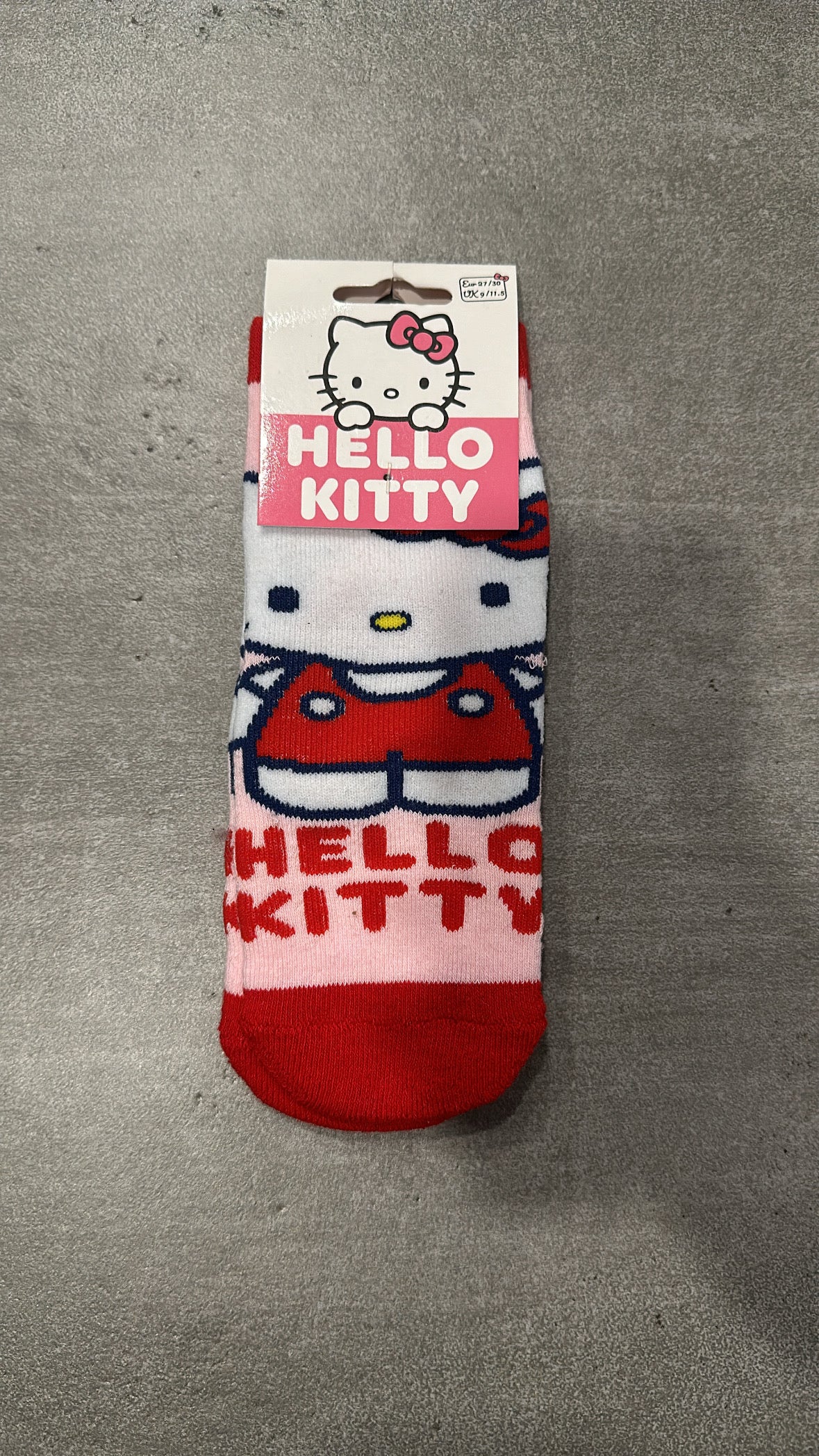 Calzino ANTISCIVOLO HELLO KITTY - ROSSO