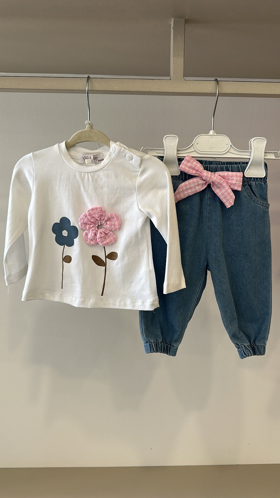 Completo FIORELLINI 3-18M - BIANCO