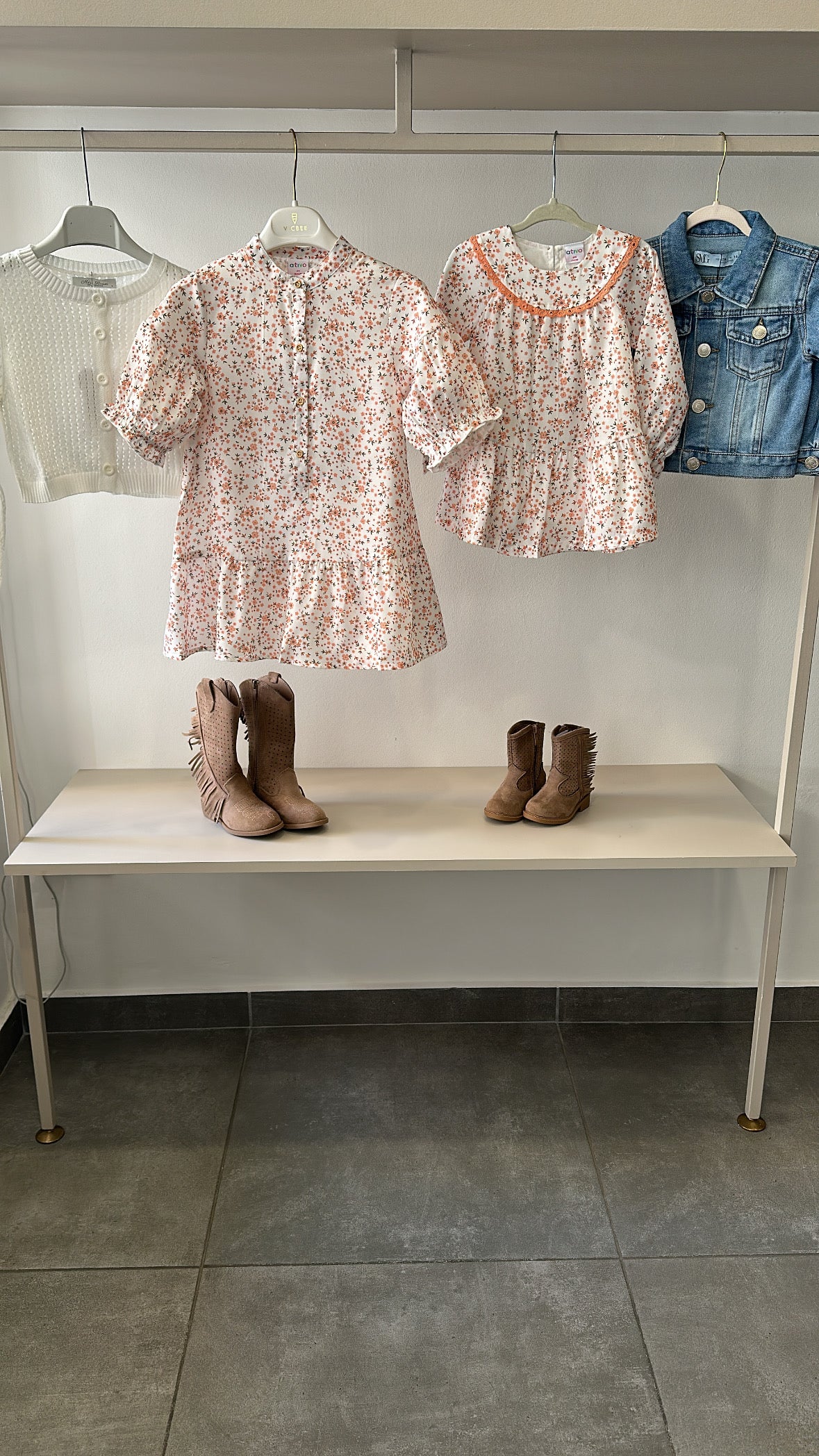 Vestitino FIORELLINI 4-14A - BIANCO