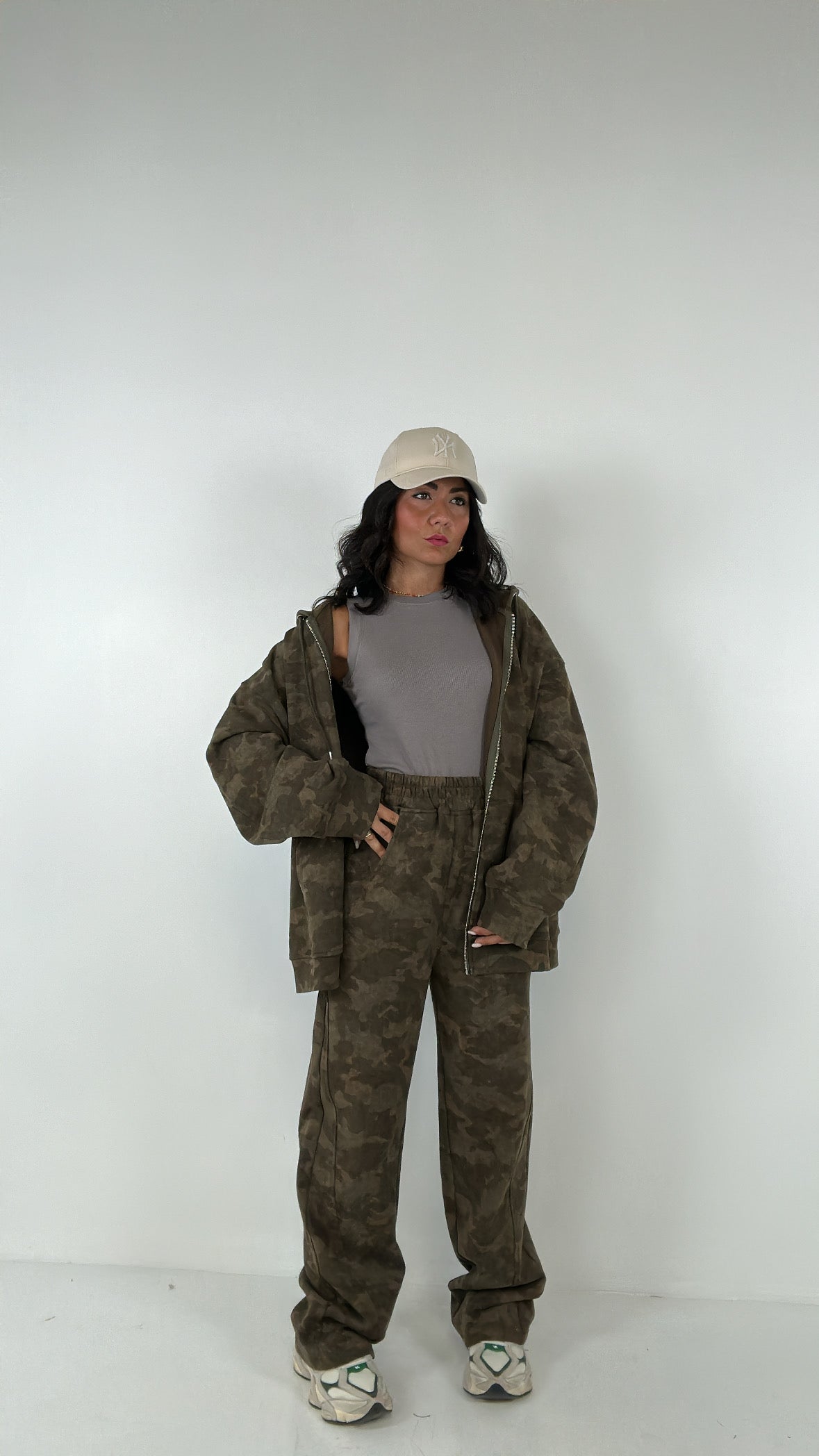Felpa LUMINA MILITARY - VERDE MILITARE