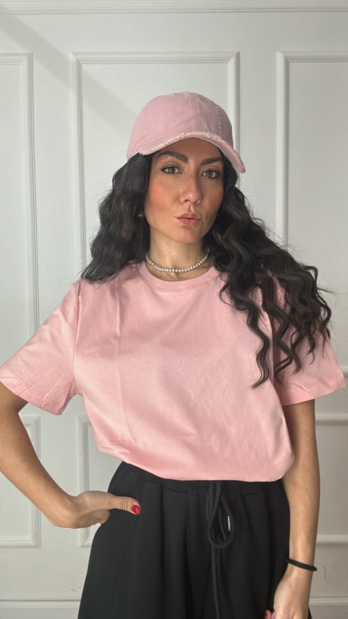 T-shirt BASIC LUMINA - ROSA
