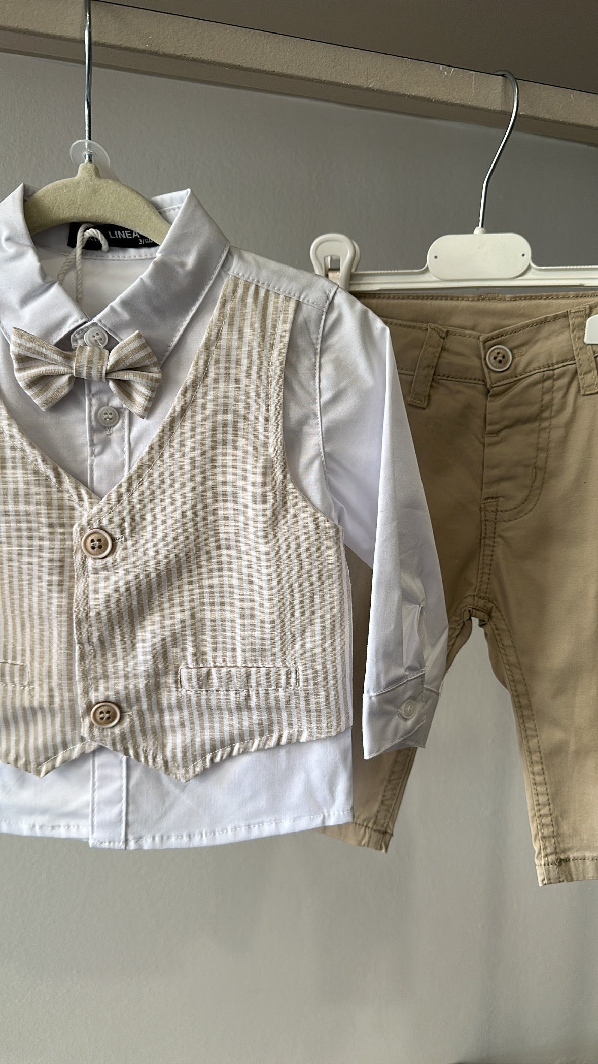Completo CON PAPILLON 3-18M - BEIGE