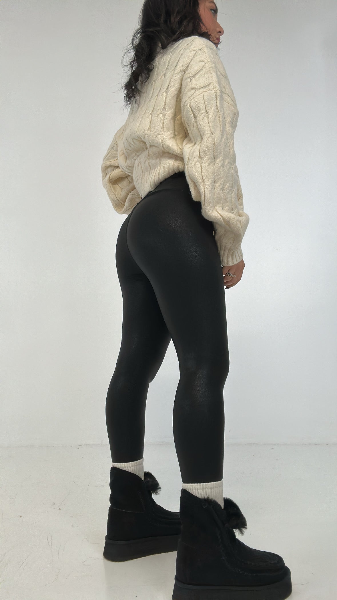 Leggins ECOPELLE LUX - NERO