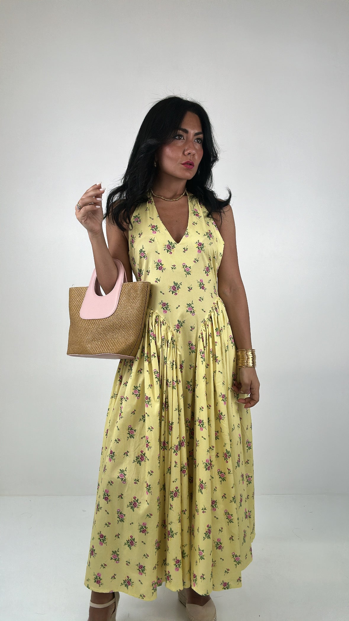 Borsa CERCHIO MANICO - ROSA