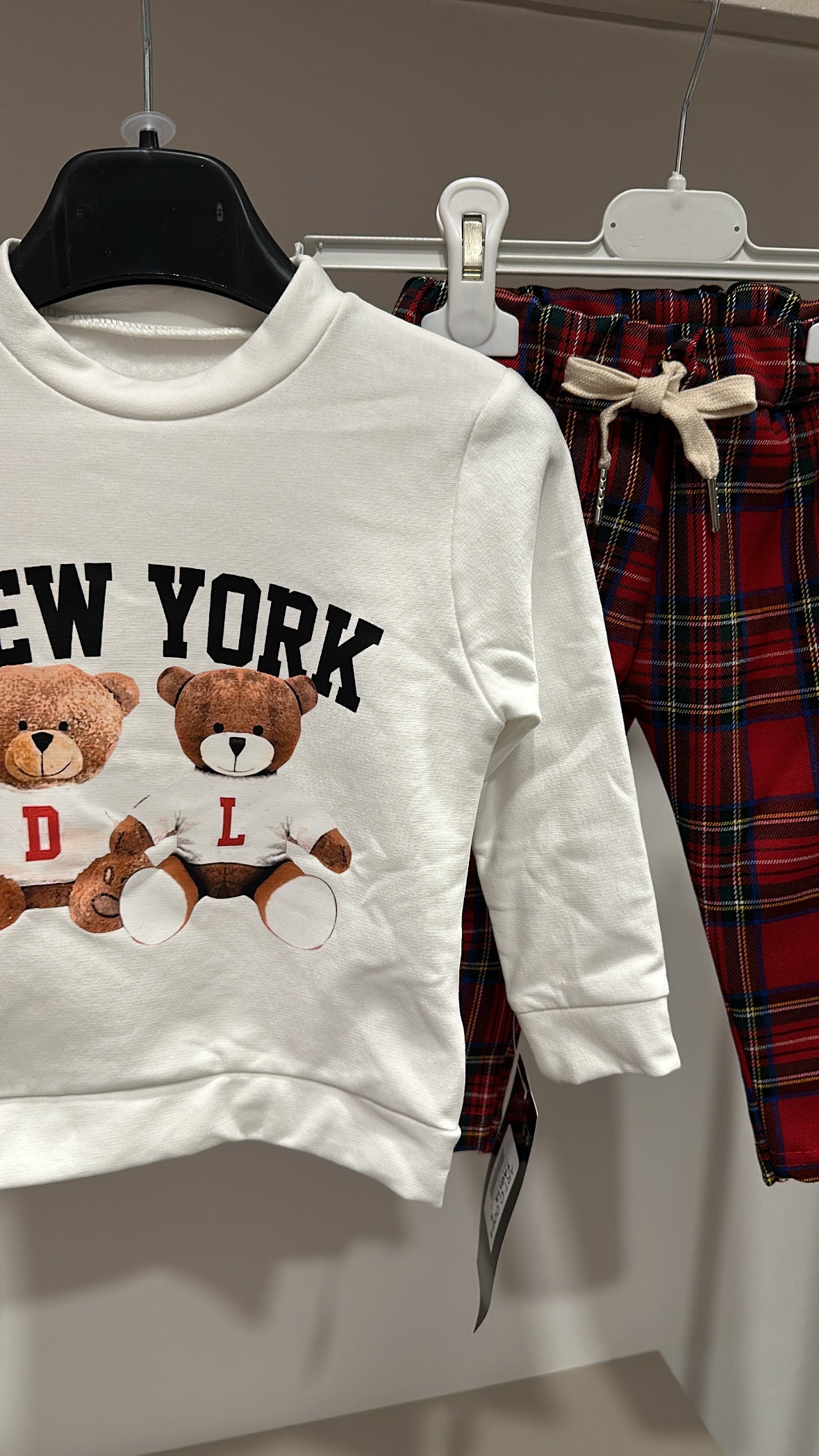 Completo NEW YORY 9-36M - ROSSO