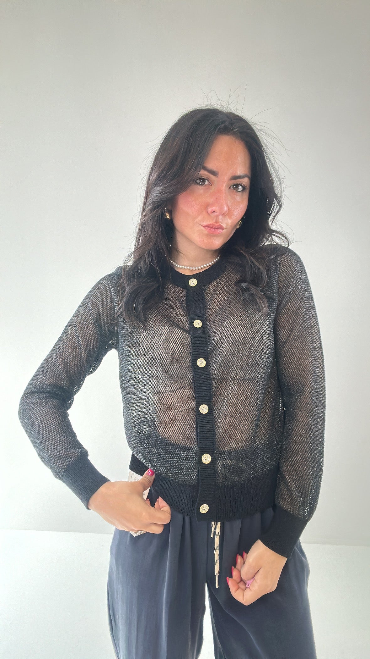 Cardigan FILOLUX - NERO