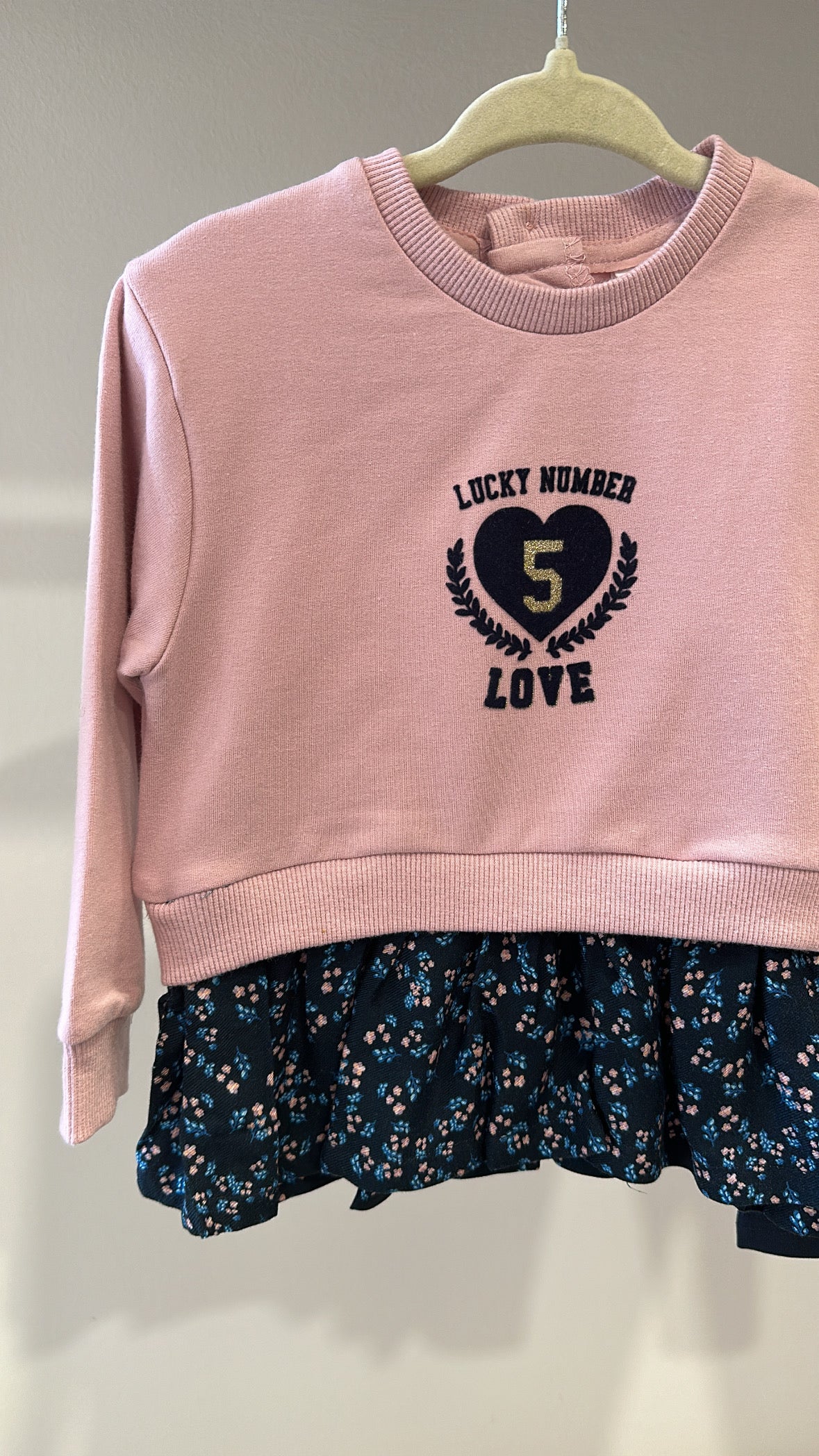 Felpa CUORE 12-36M - ROSA