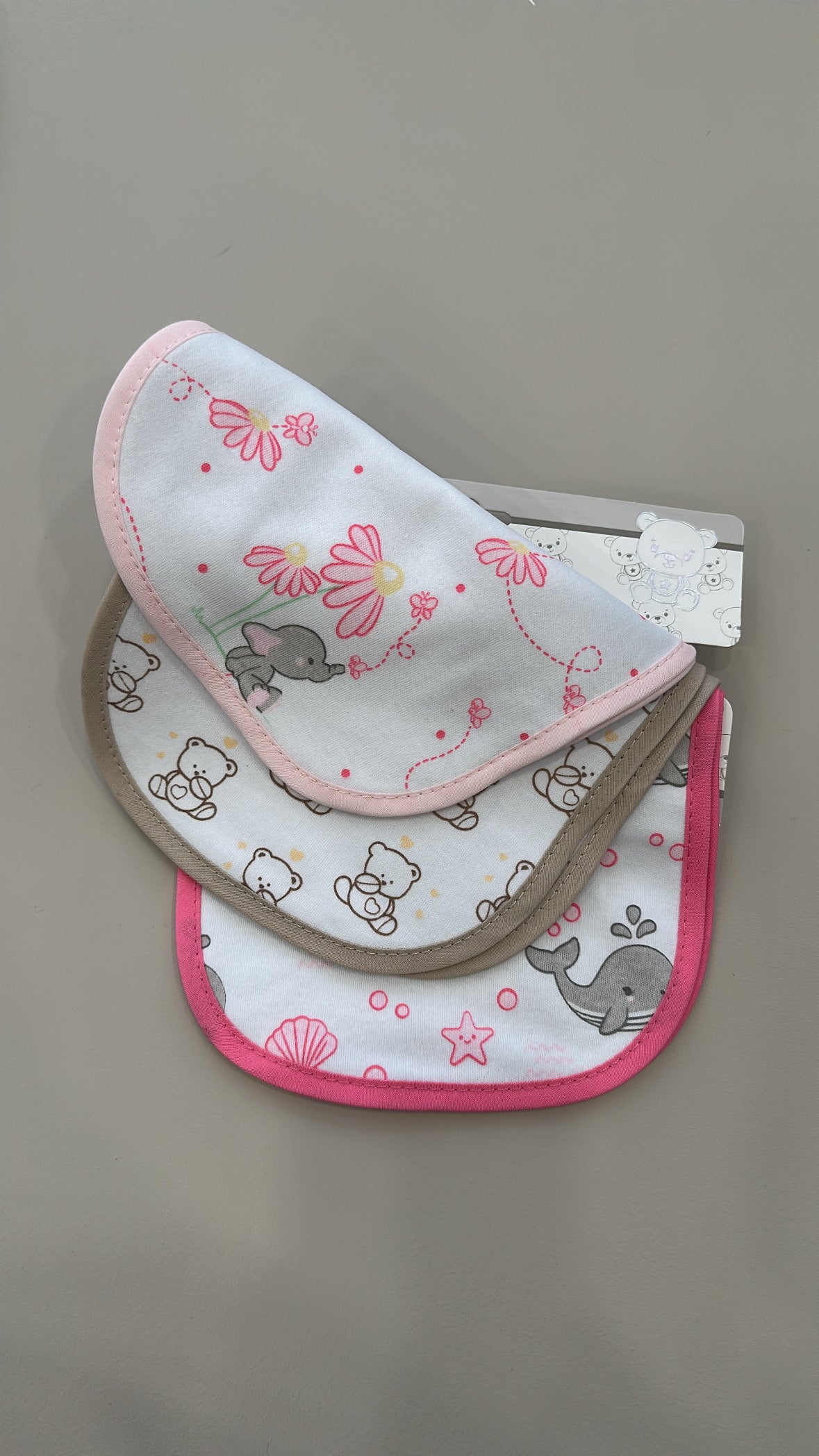 SET 6 pz bavette a clip - ROSA