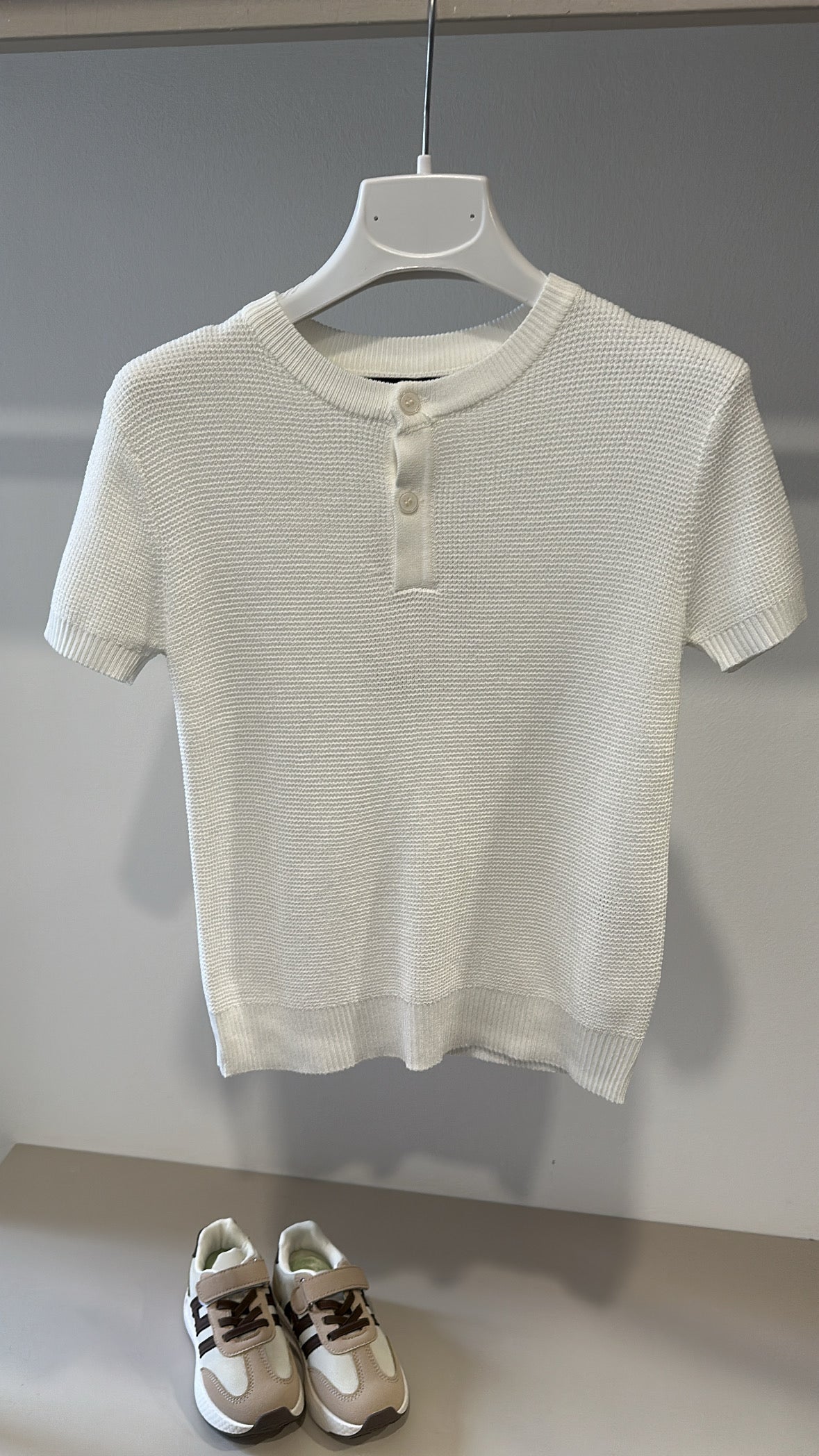 T-shirt TRAFORO 4-14A - PANNA