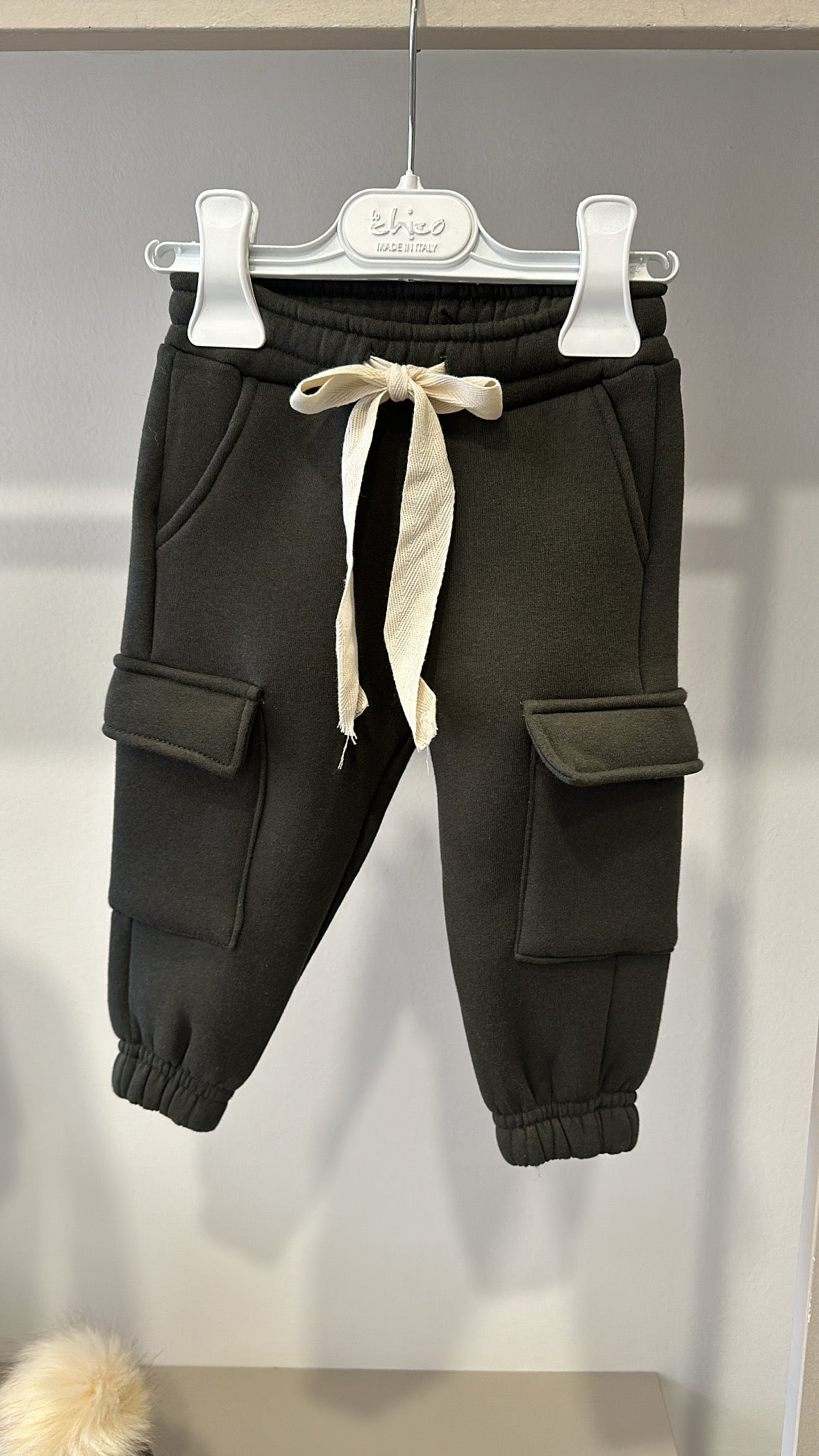 Pantalone FELPATO 12-36M - VERDE MILITARE