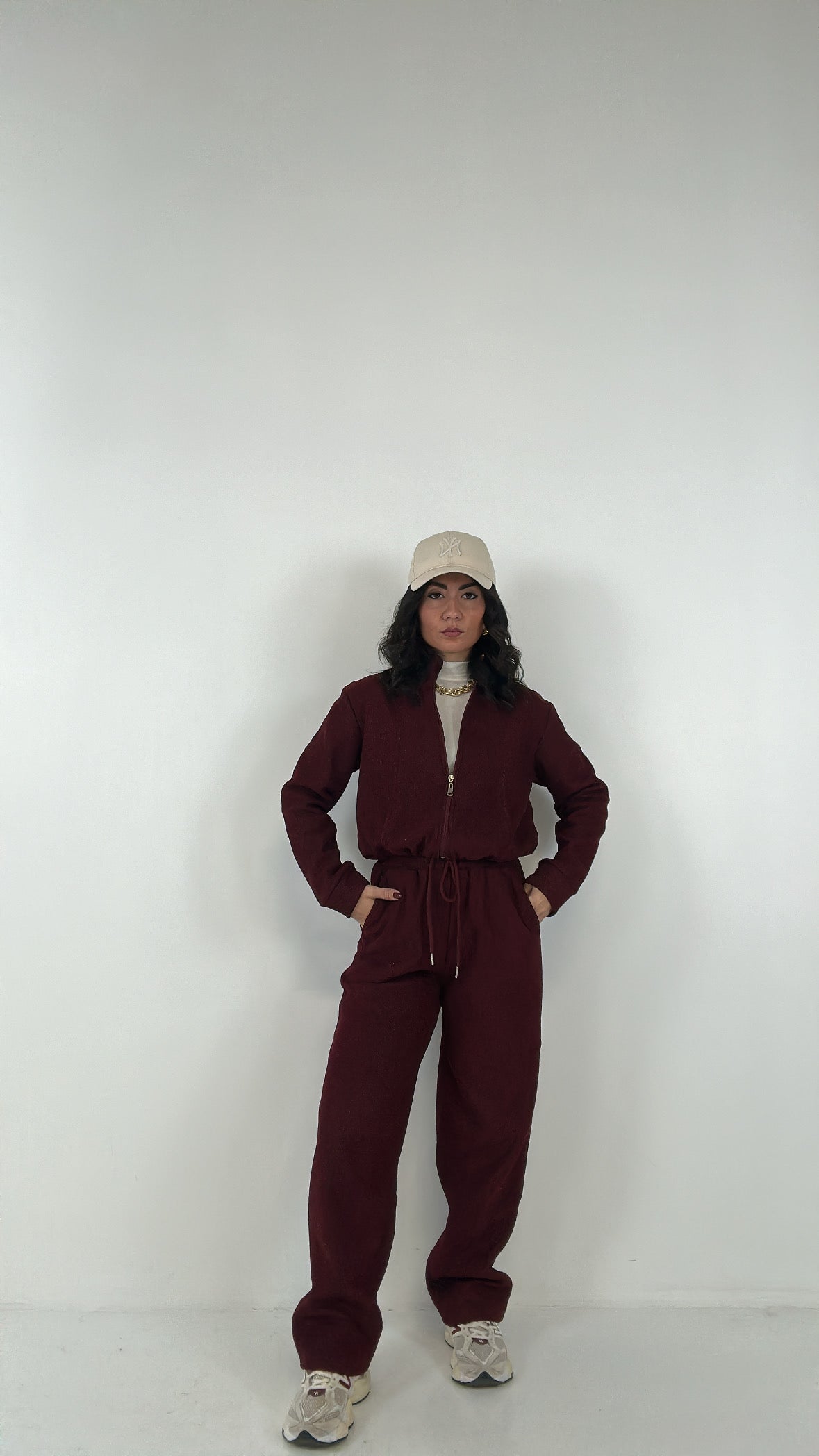 Tuta VELLUTO - BORDEAUX