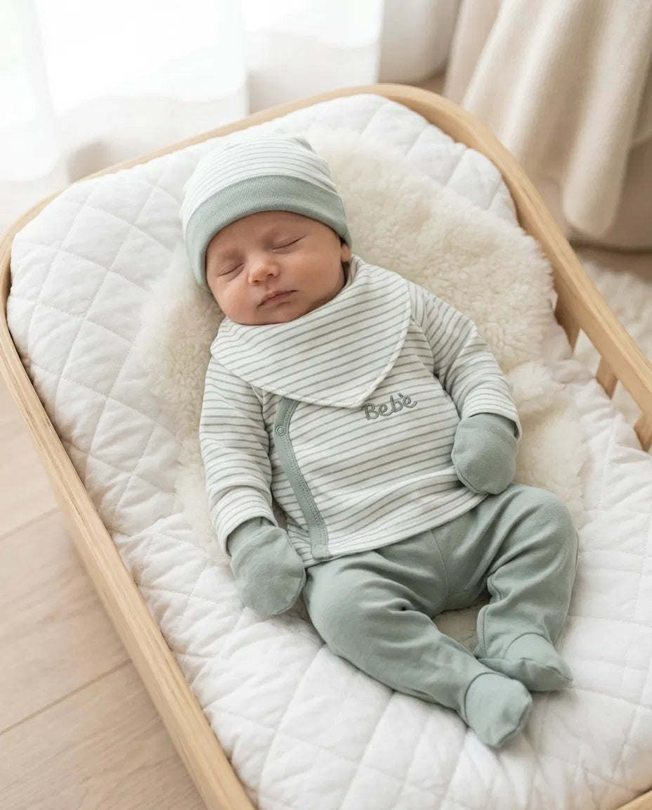 Set NASCITA BEBE' 4pz - VERDE