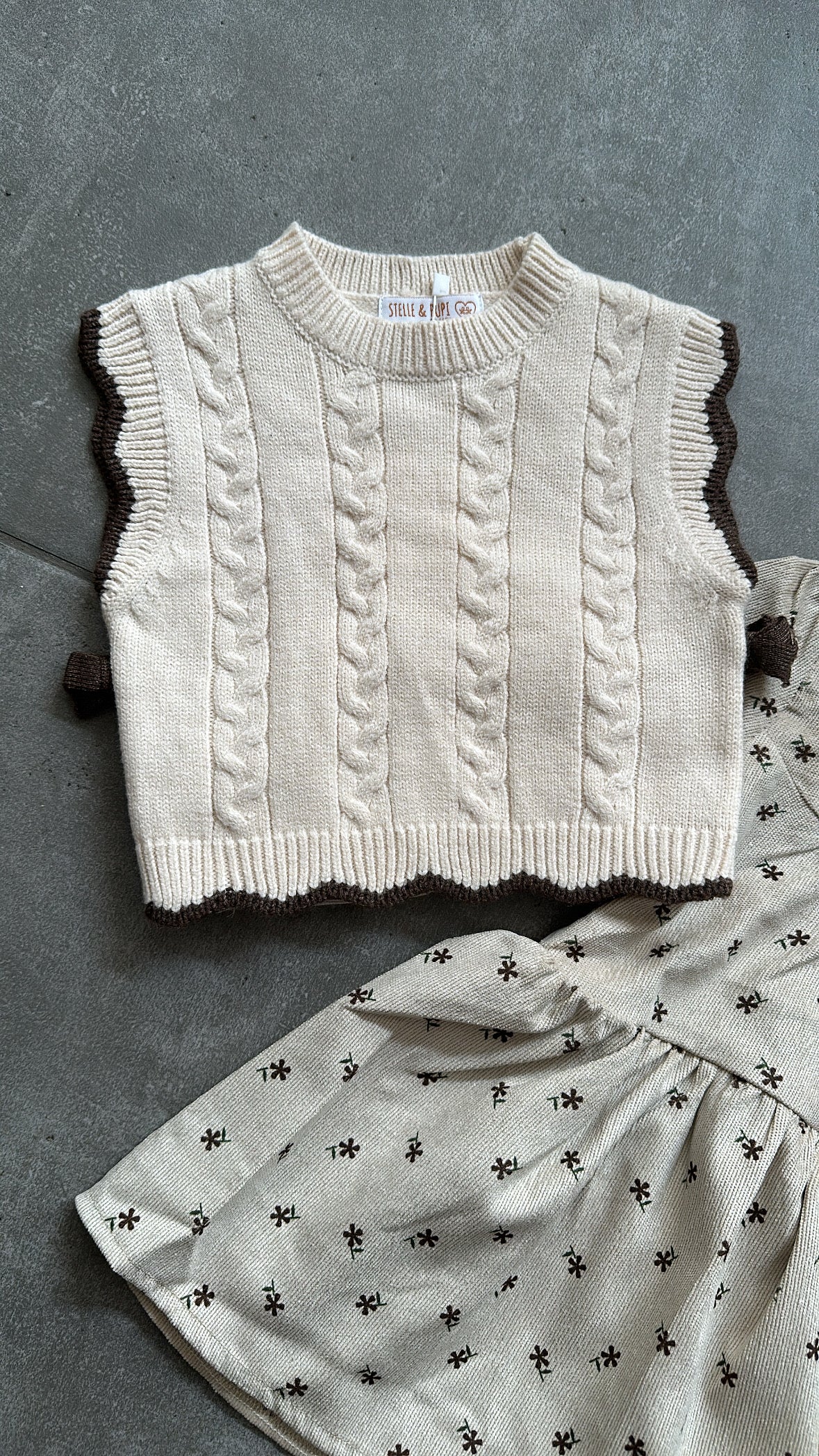 Vestitino CON MAGLIONCINO 12-36M - BEIGE