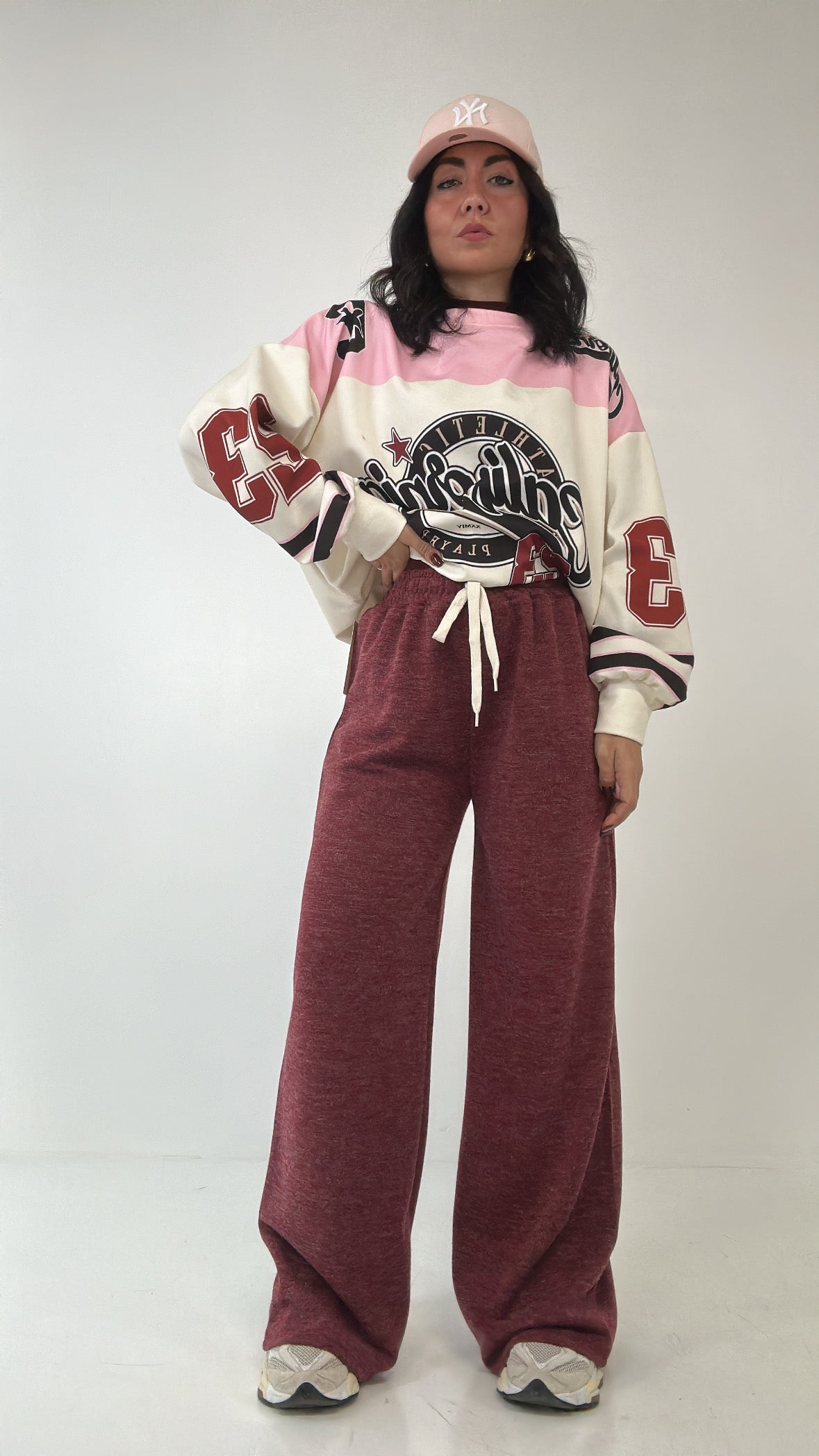 Pantalone LACCETTO LOW - BORDEAUX